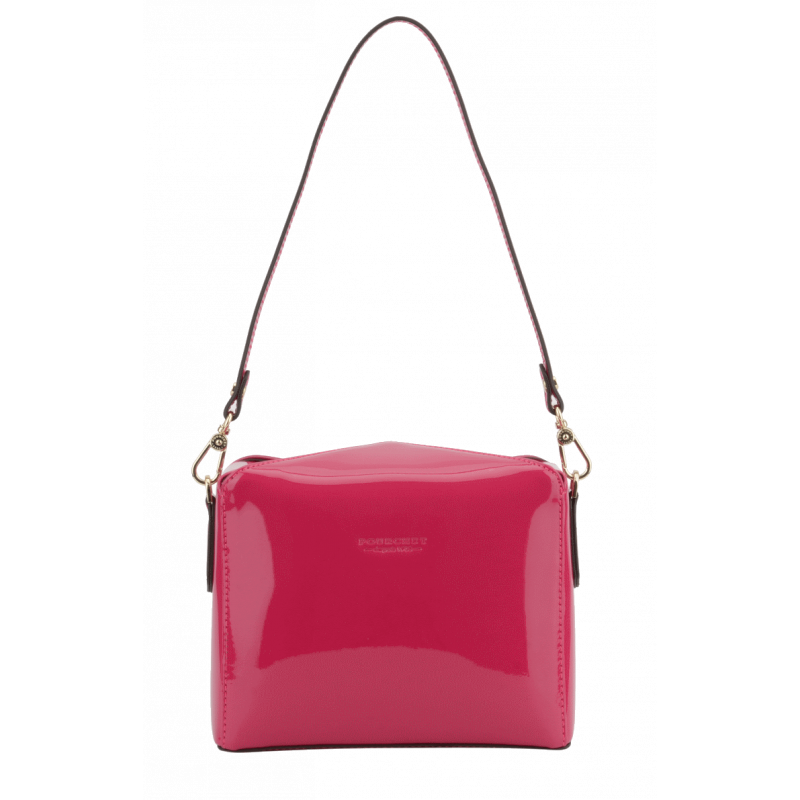 Shoulder bag - synthetic and leather POURCHET Pink