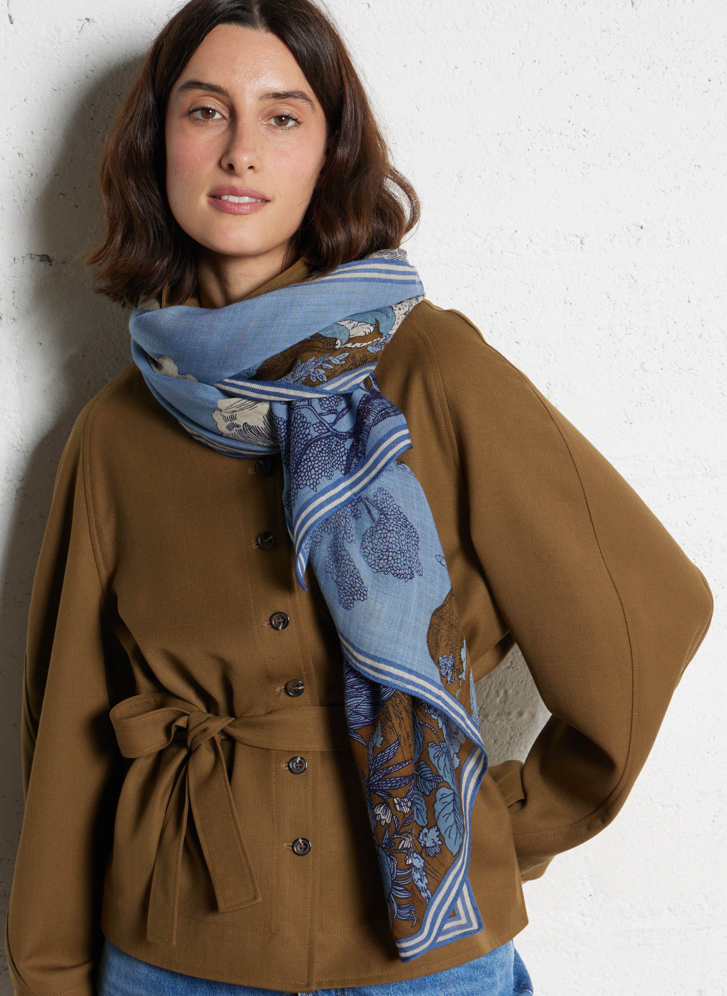 Foulard imprimé en laine INOUI EDITIONS