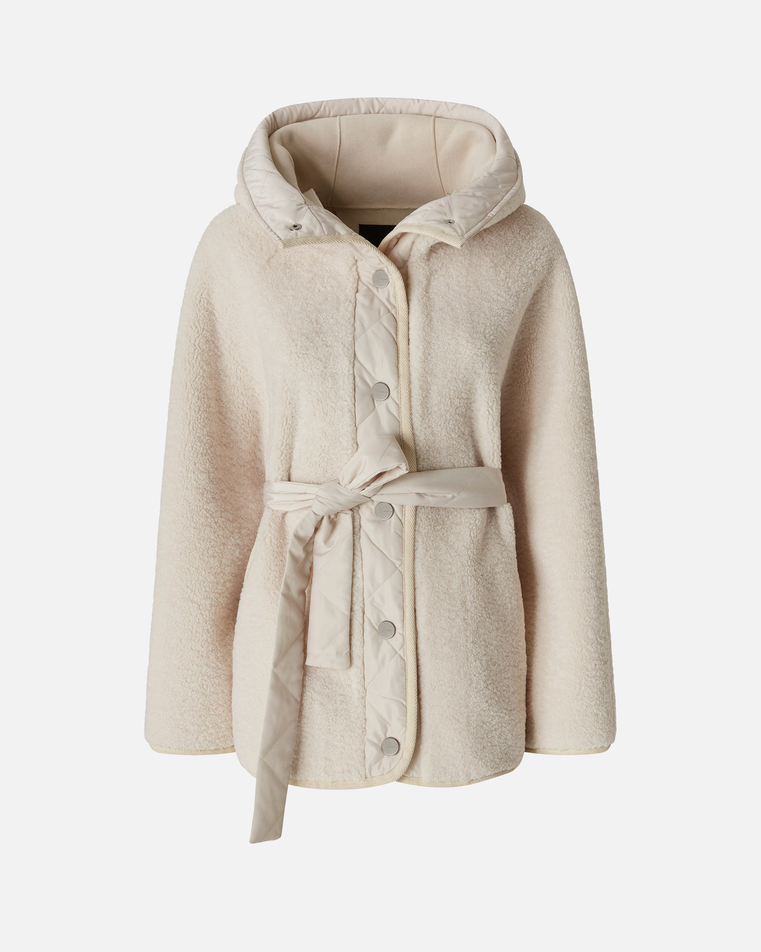 Short Teddy-style Peacoat PINKO Beige
