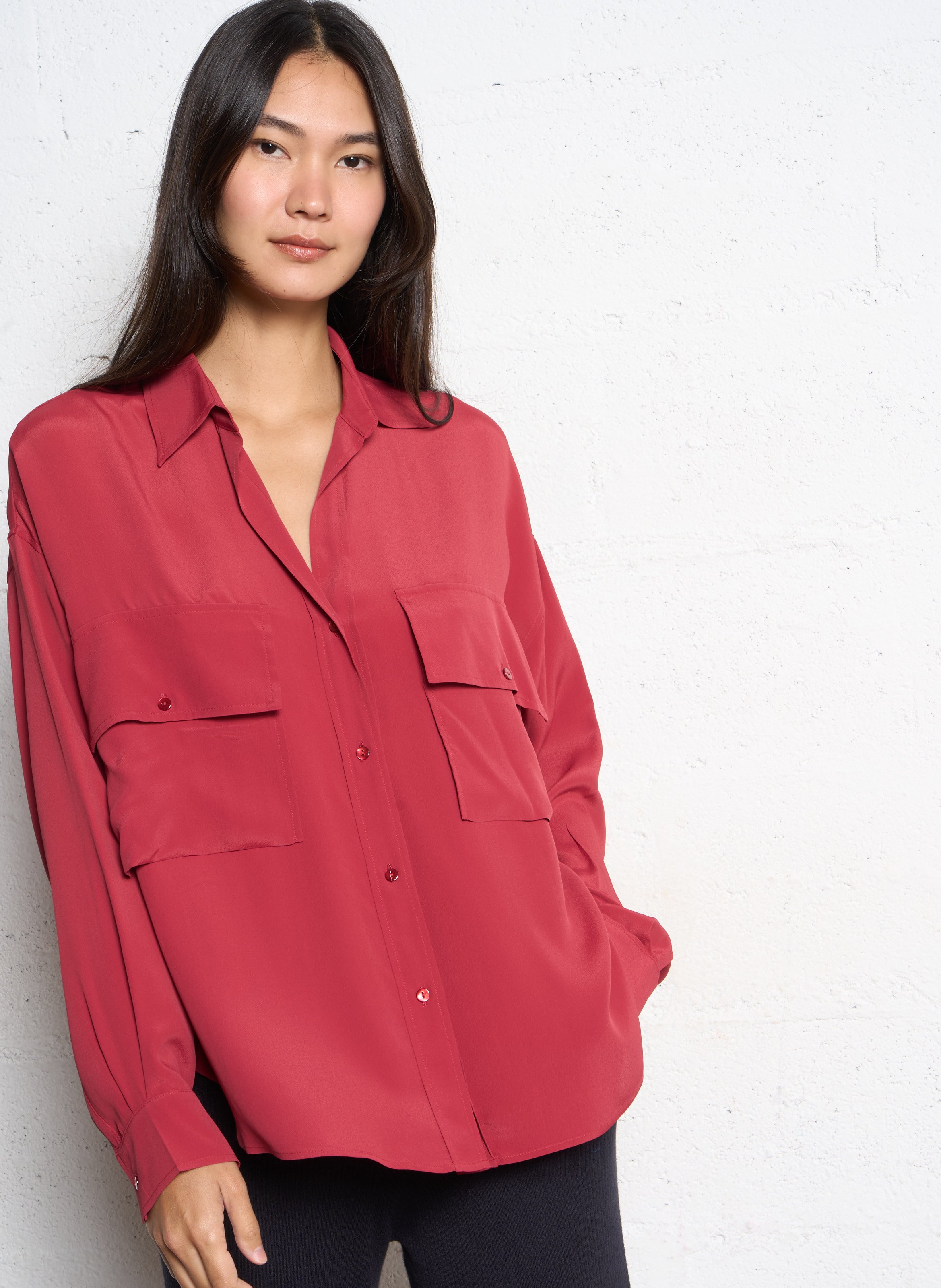 Chemise col classique  MOMONI Orange