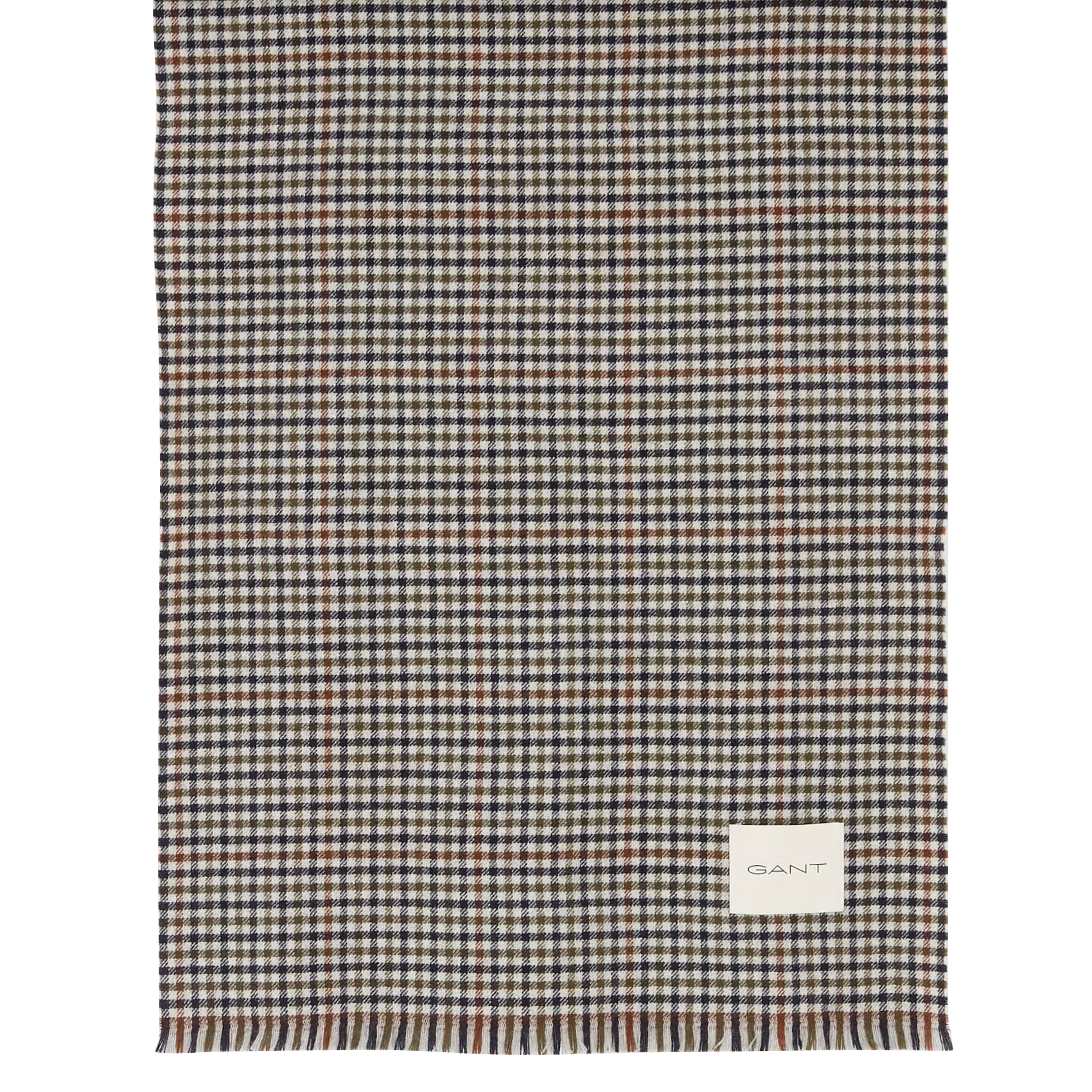 Echarpe à carreaux en laine GANT Gris