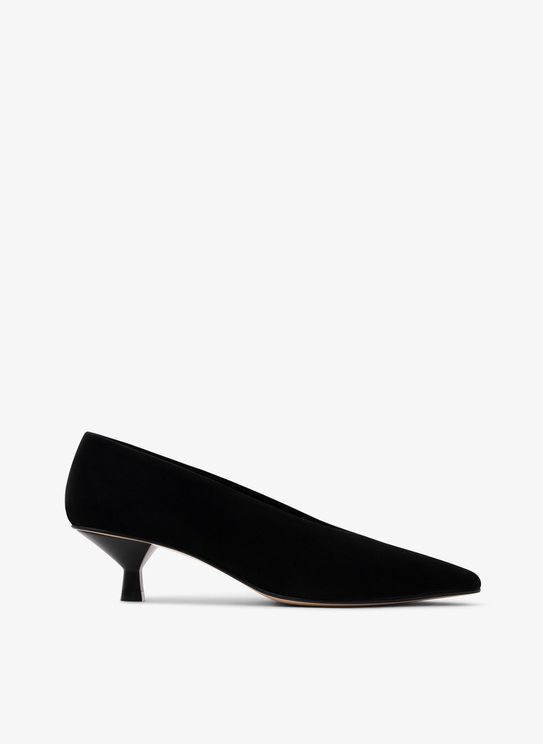 Black goat leather pumps PARALLELE PARIS Black