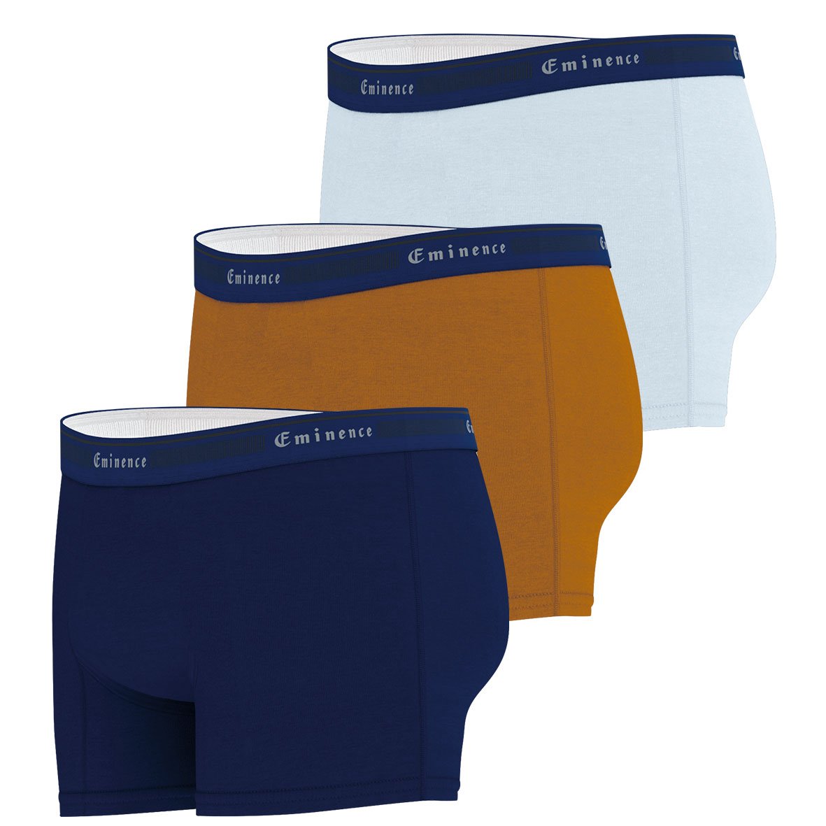 Pack of 3 men's boxers by Tailor Eminence EMINENCE Blue