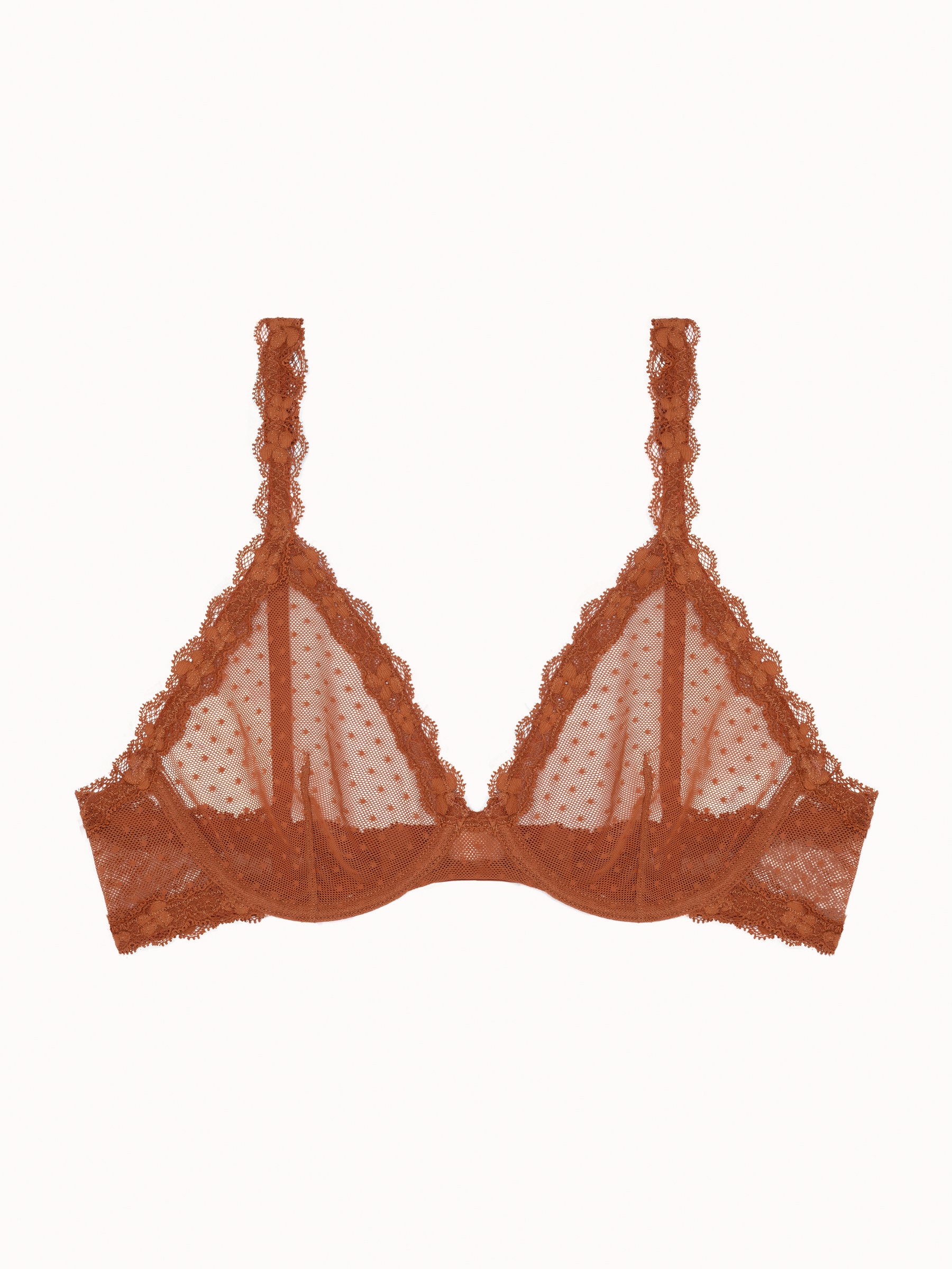Underwired balconette bra PASSIONATA Brown