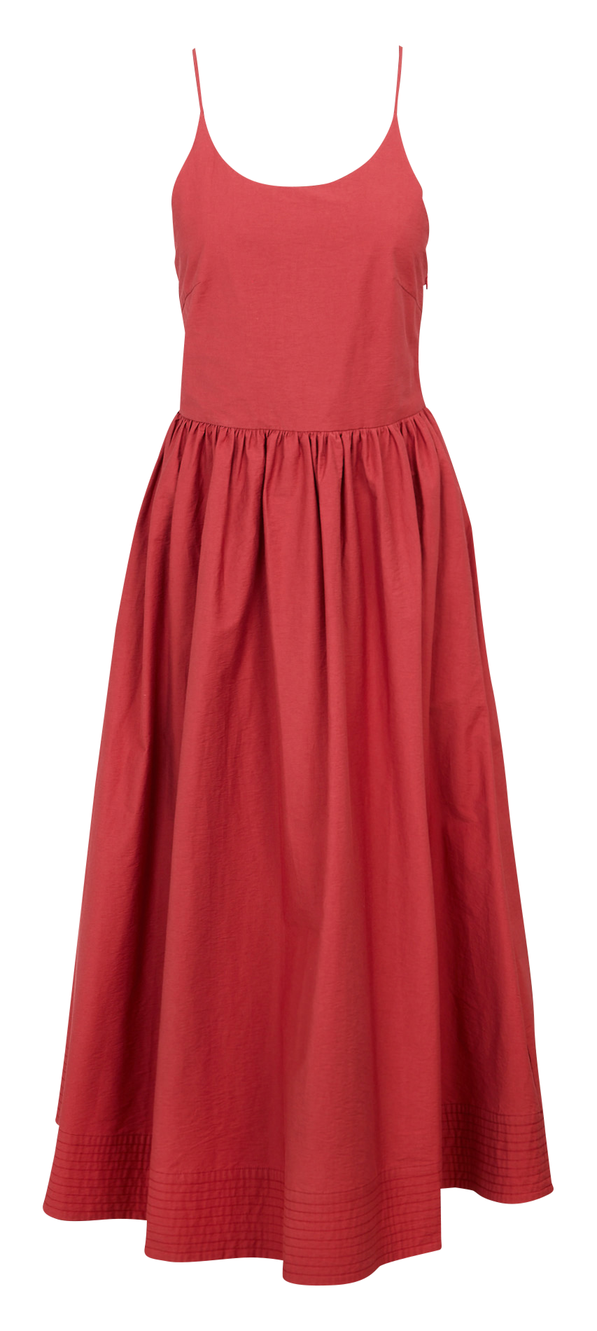 Kleid aus Baumwoll-Mix mit Rundhalsausschnitt SUNCOO Braun