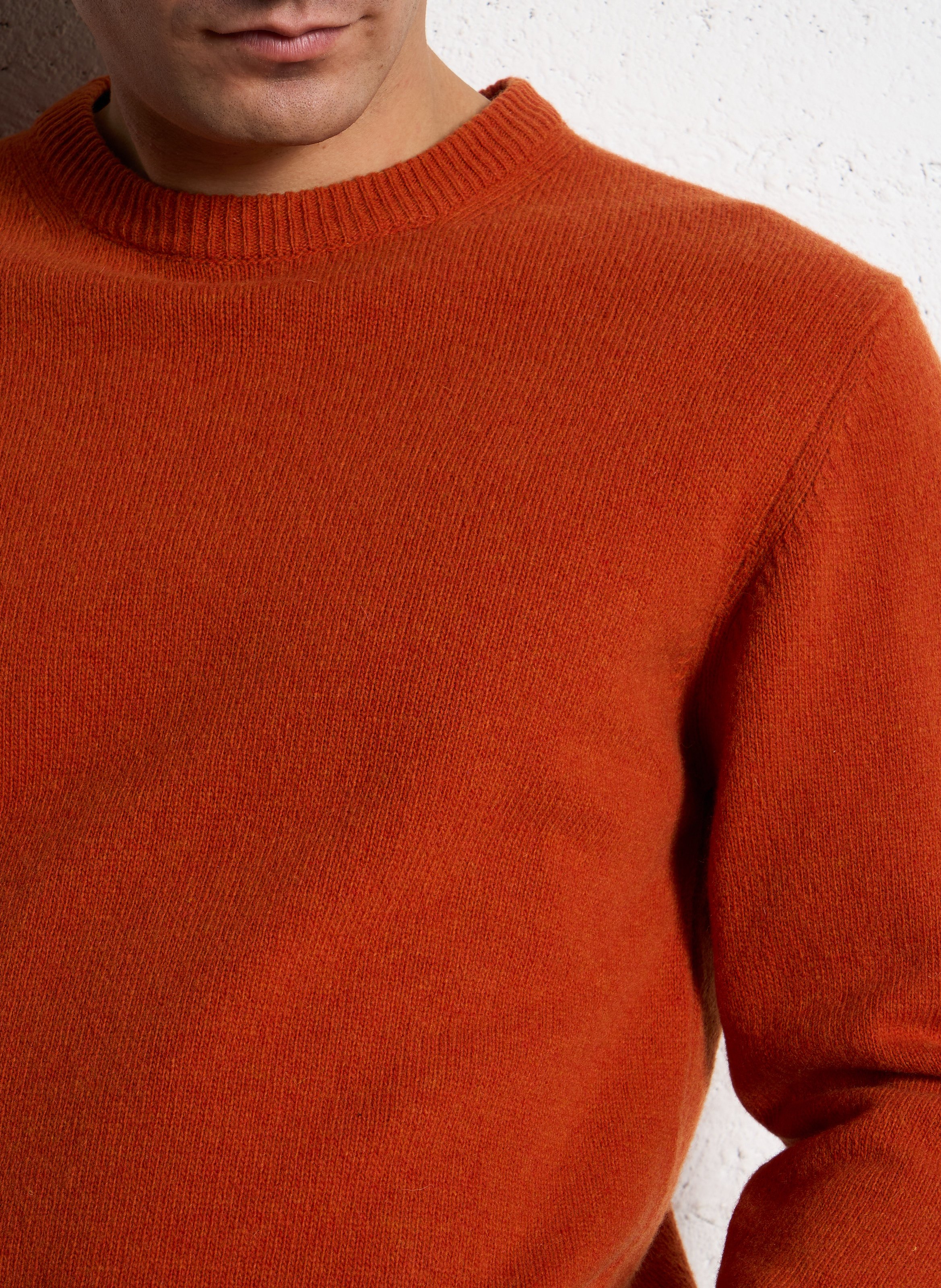 Alpaca wool sweater CASUAL FRIDAY Orange