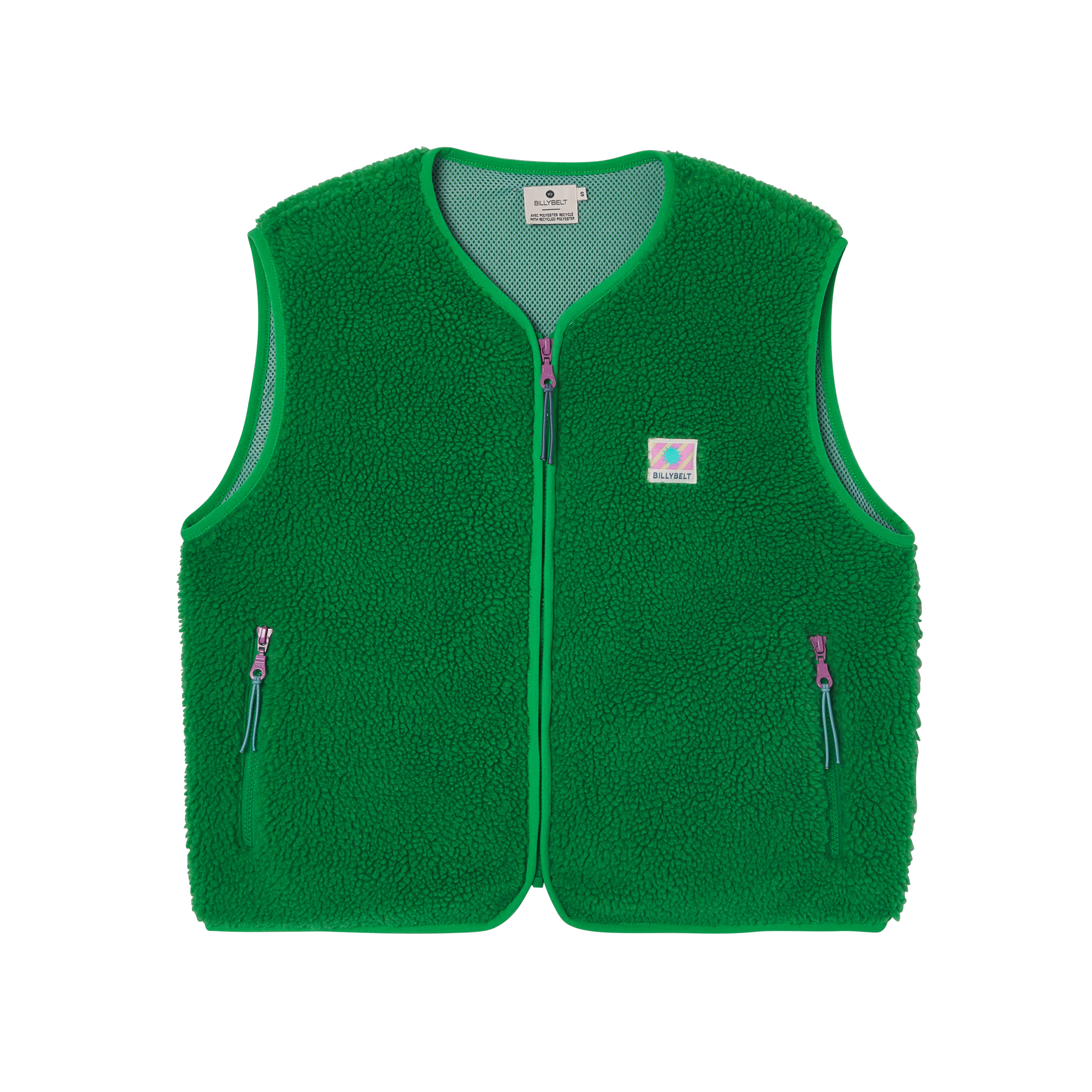 Sleeveless Sherpa Zip-Up Vest BILLYBELT