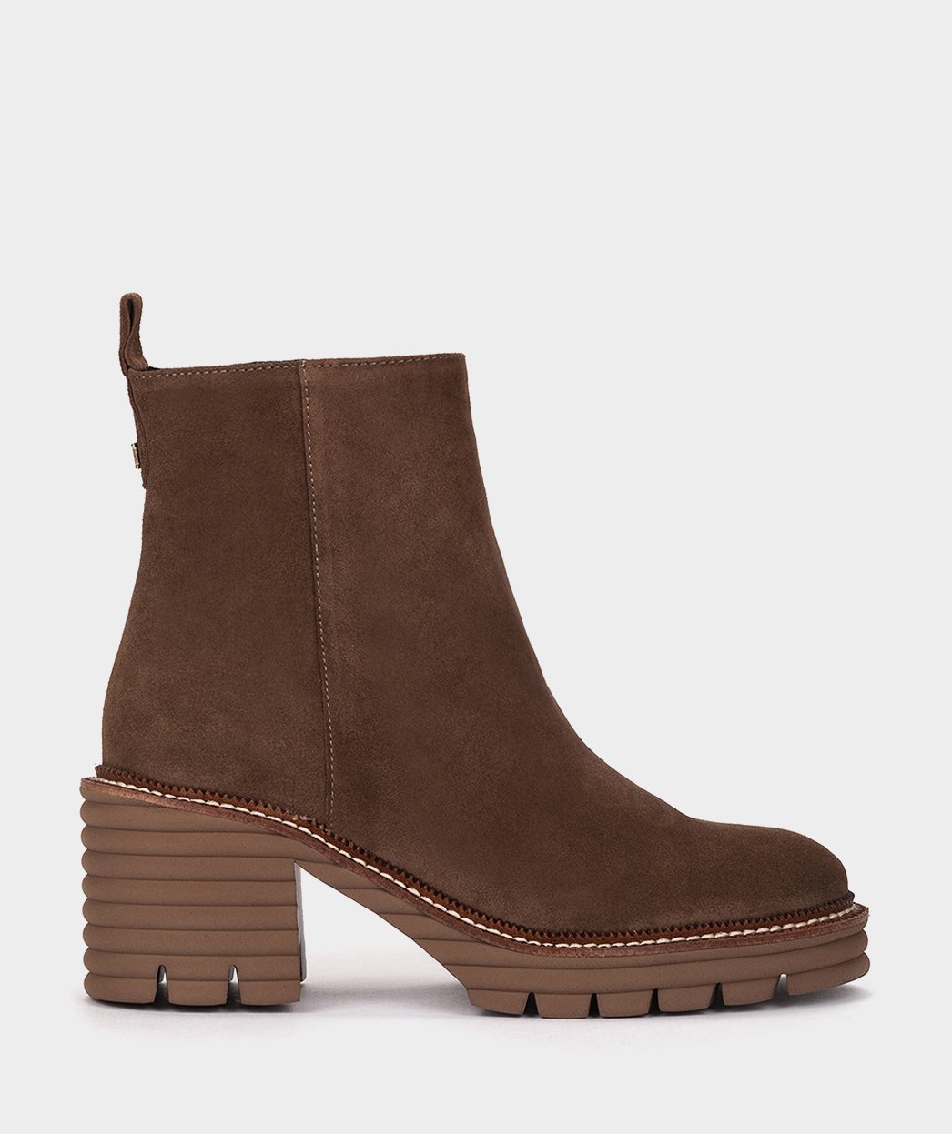 Brown suede ankle boots with platform PEDRO MIRALLES Brown
