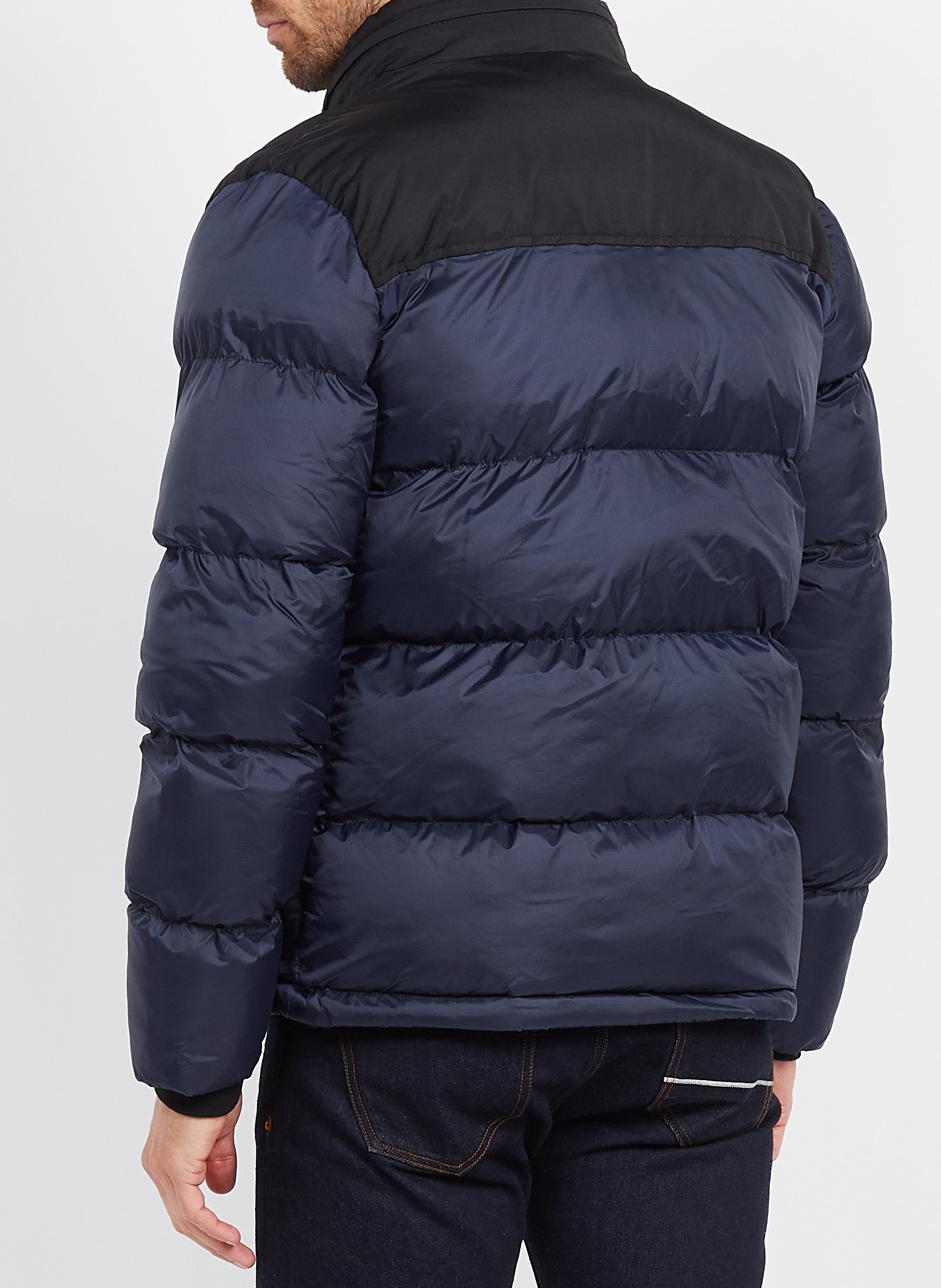 Doudoune col montant Bleu