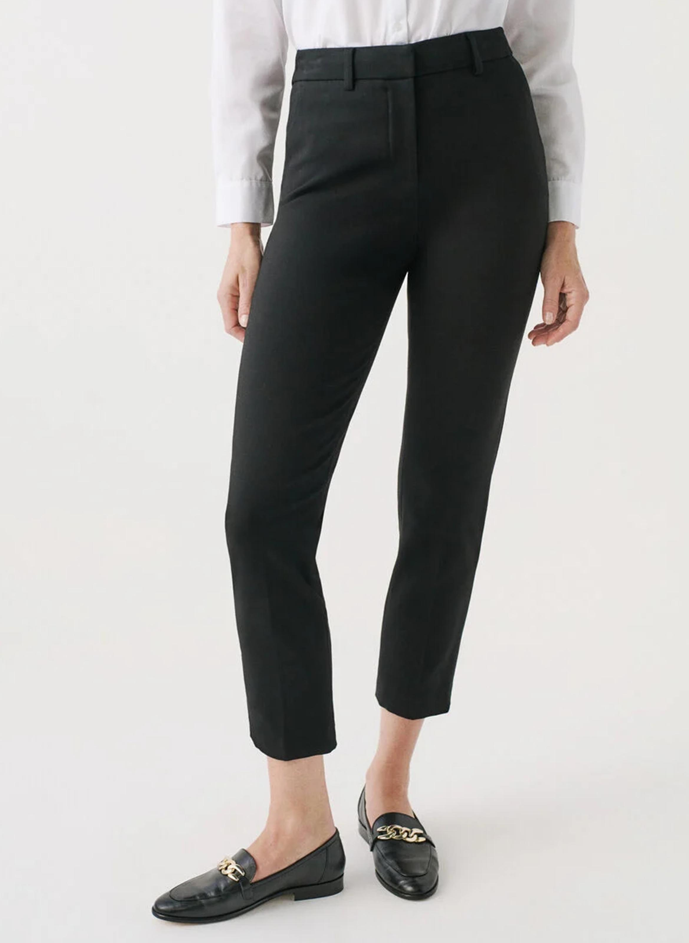 High-waisted slim-fit pants CAROLL Black
