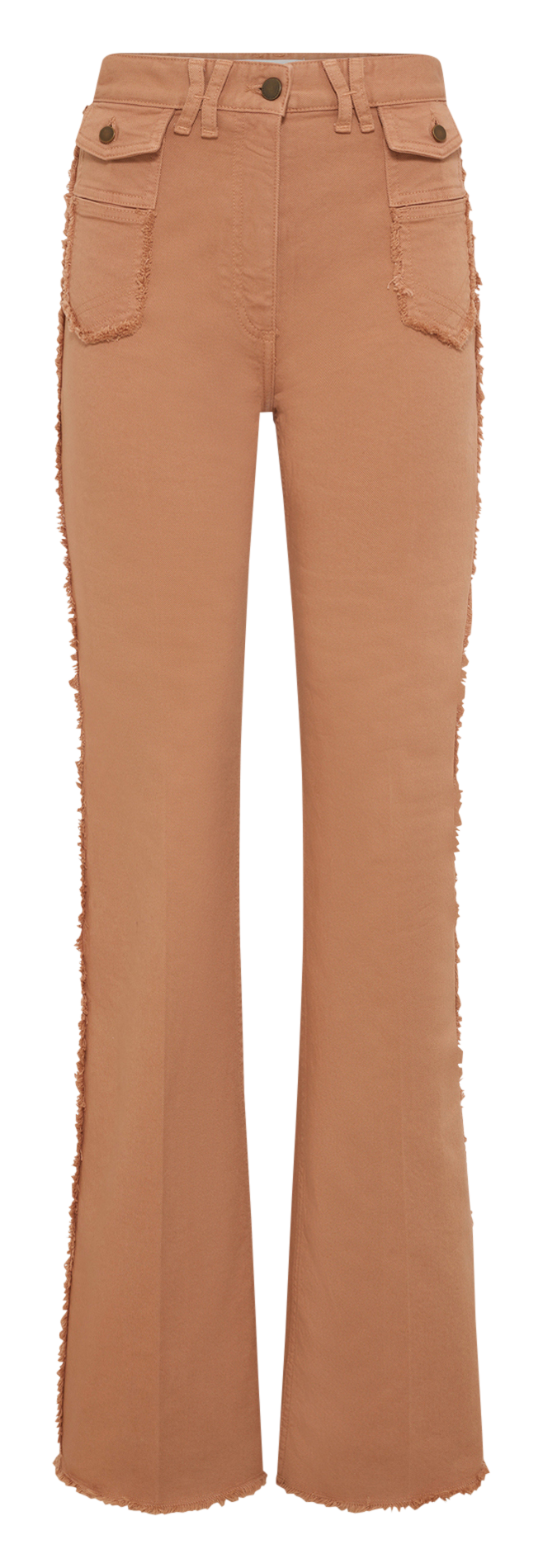 Flared Jeans mit hohem Bund und Fransen GERARD DAREL Rot
