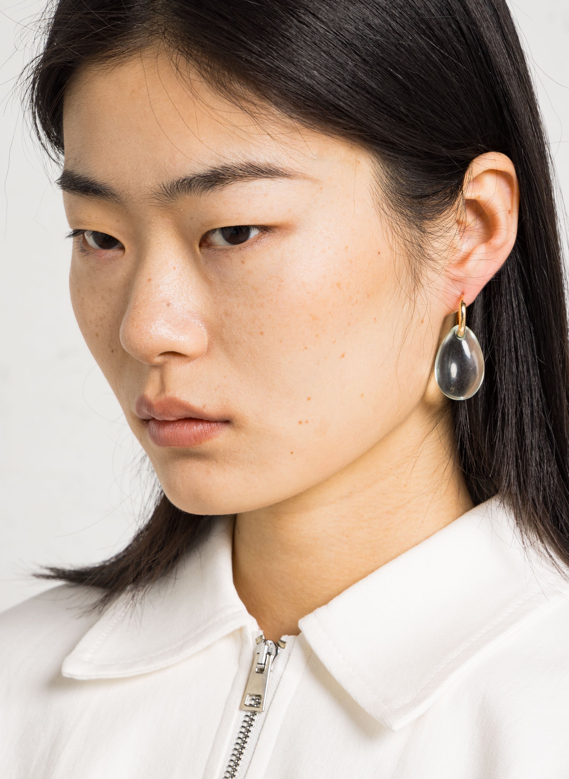 Runde Creolen FEEKA Blau