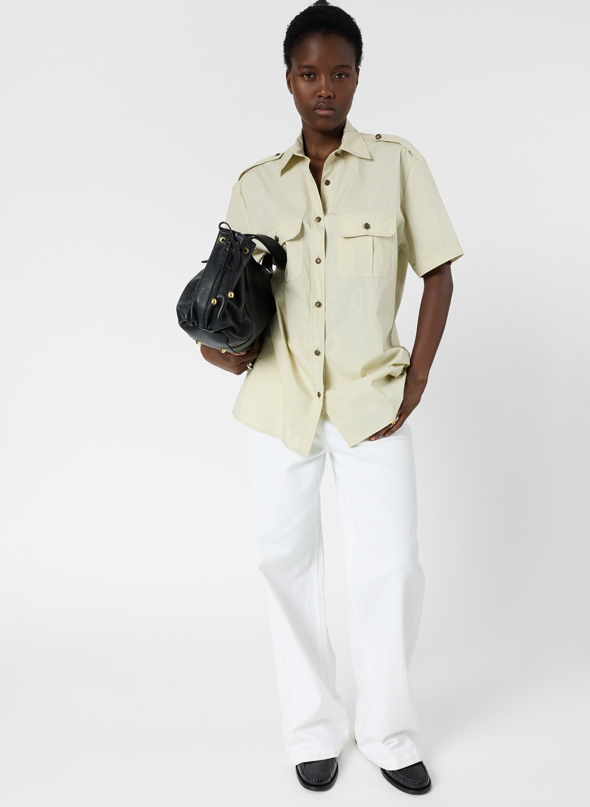 Baumwollhemd mit klassischem Kragen GERARD DAREL Grun