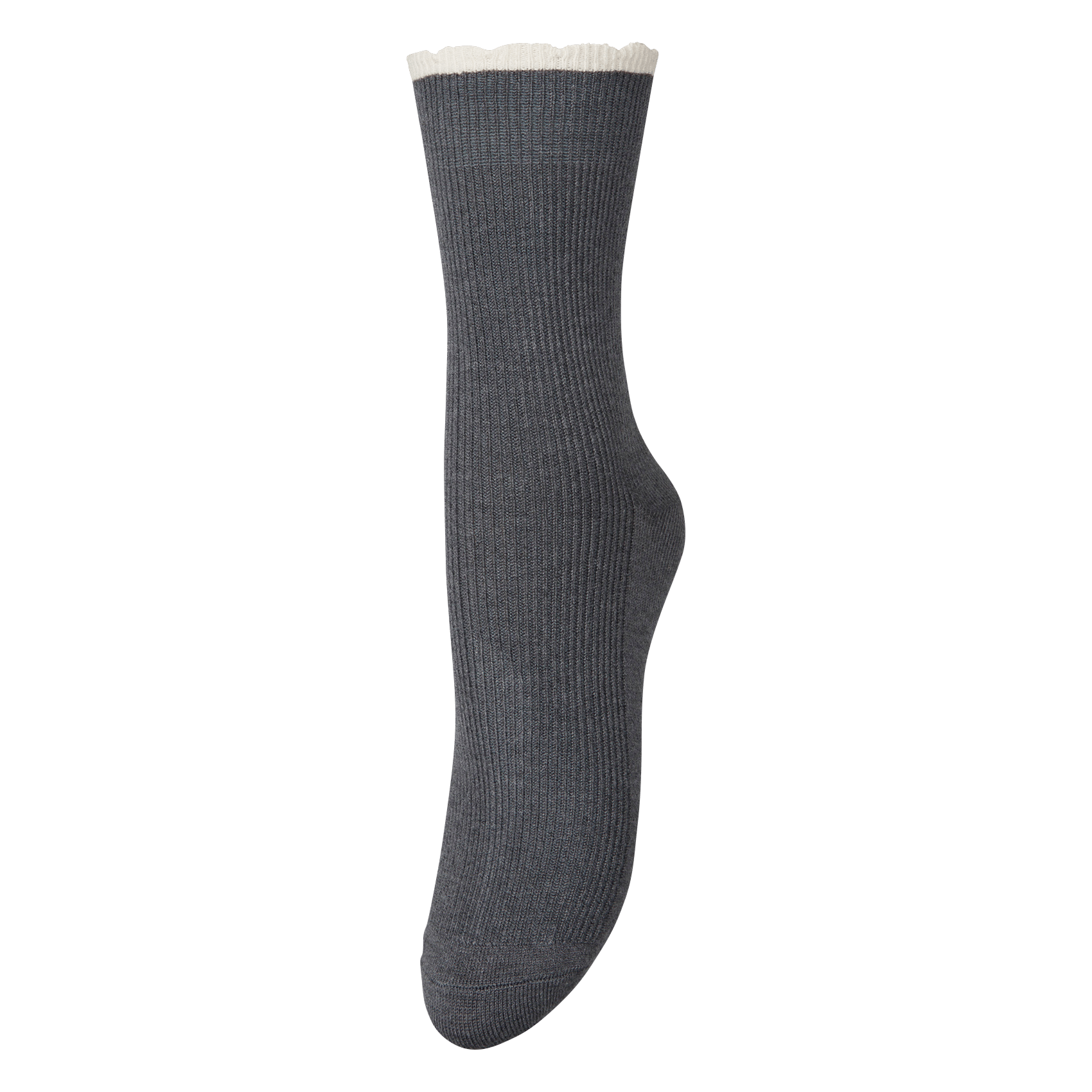 Solid Over-the-Knee Socks BECKSONDERGAARD Grey