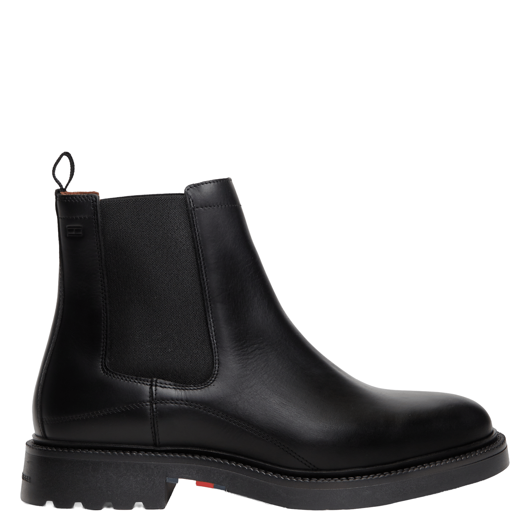 Bottines Chelsea crantées en cuir TOMMY HILFIGER