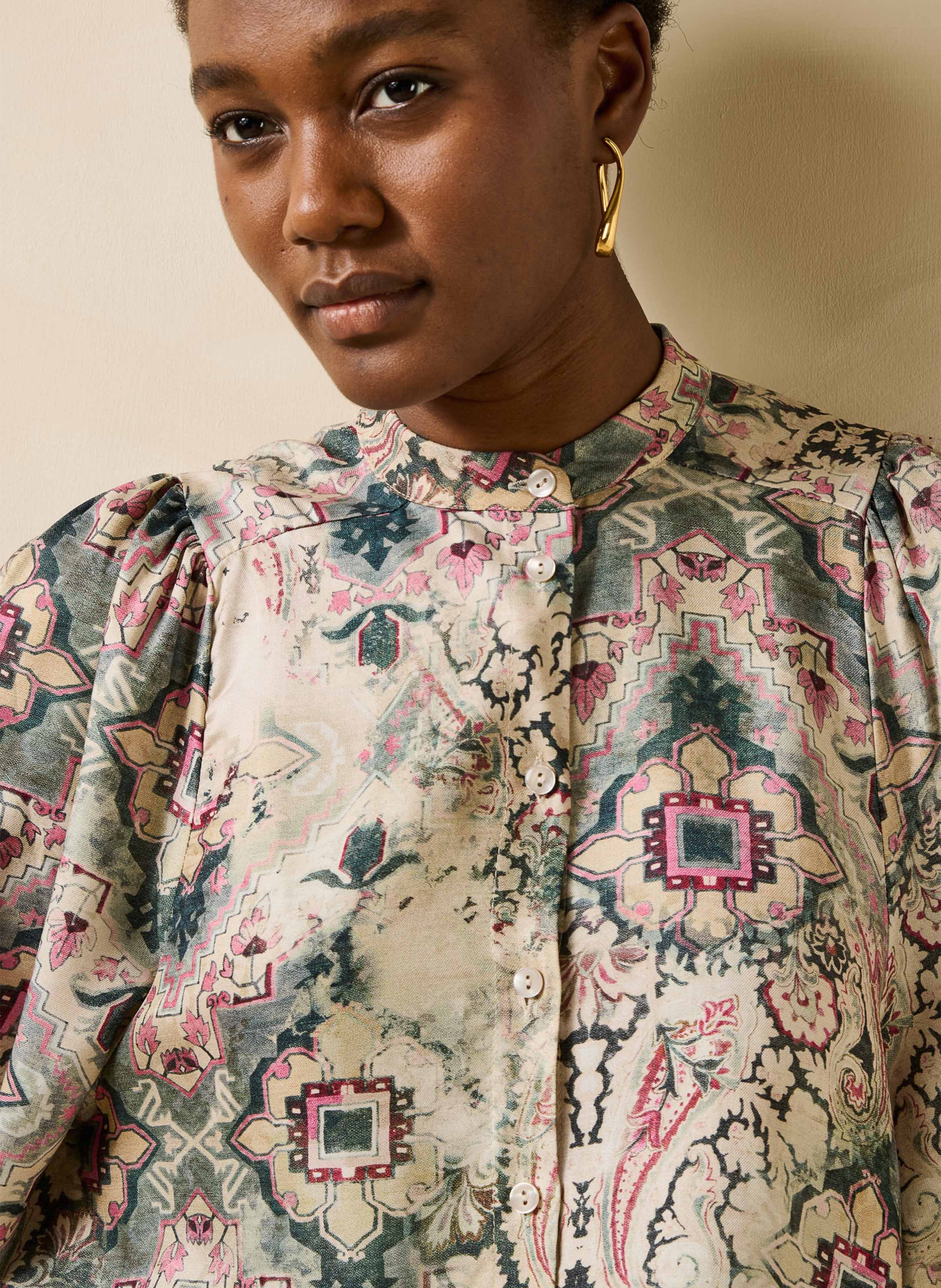 Round-neck shirt LA FEE MARABOUTEE White