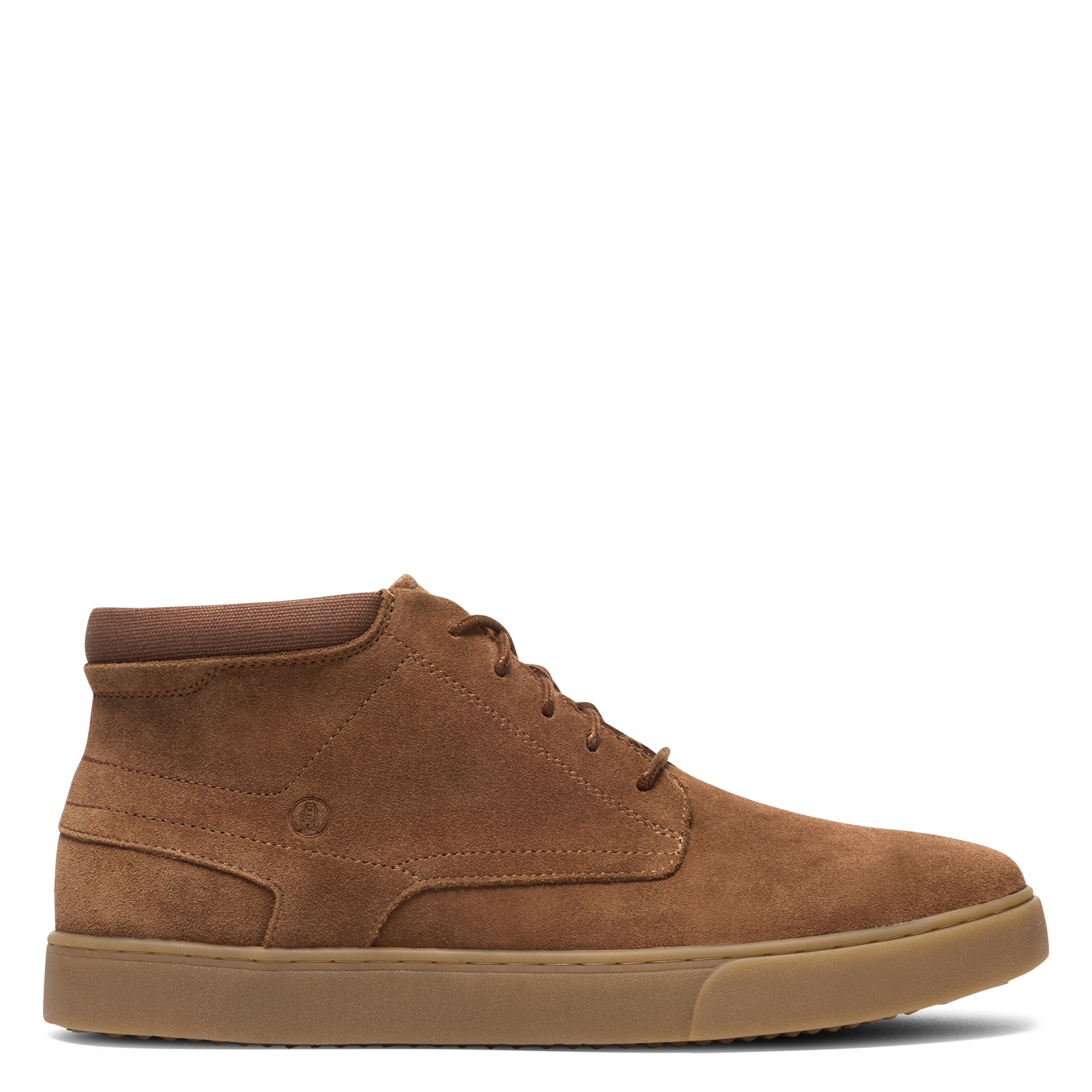 Bottines à lacets en cuir velours CLARKS Marron