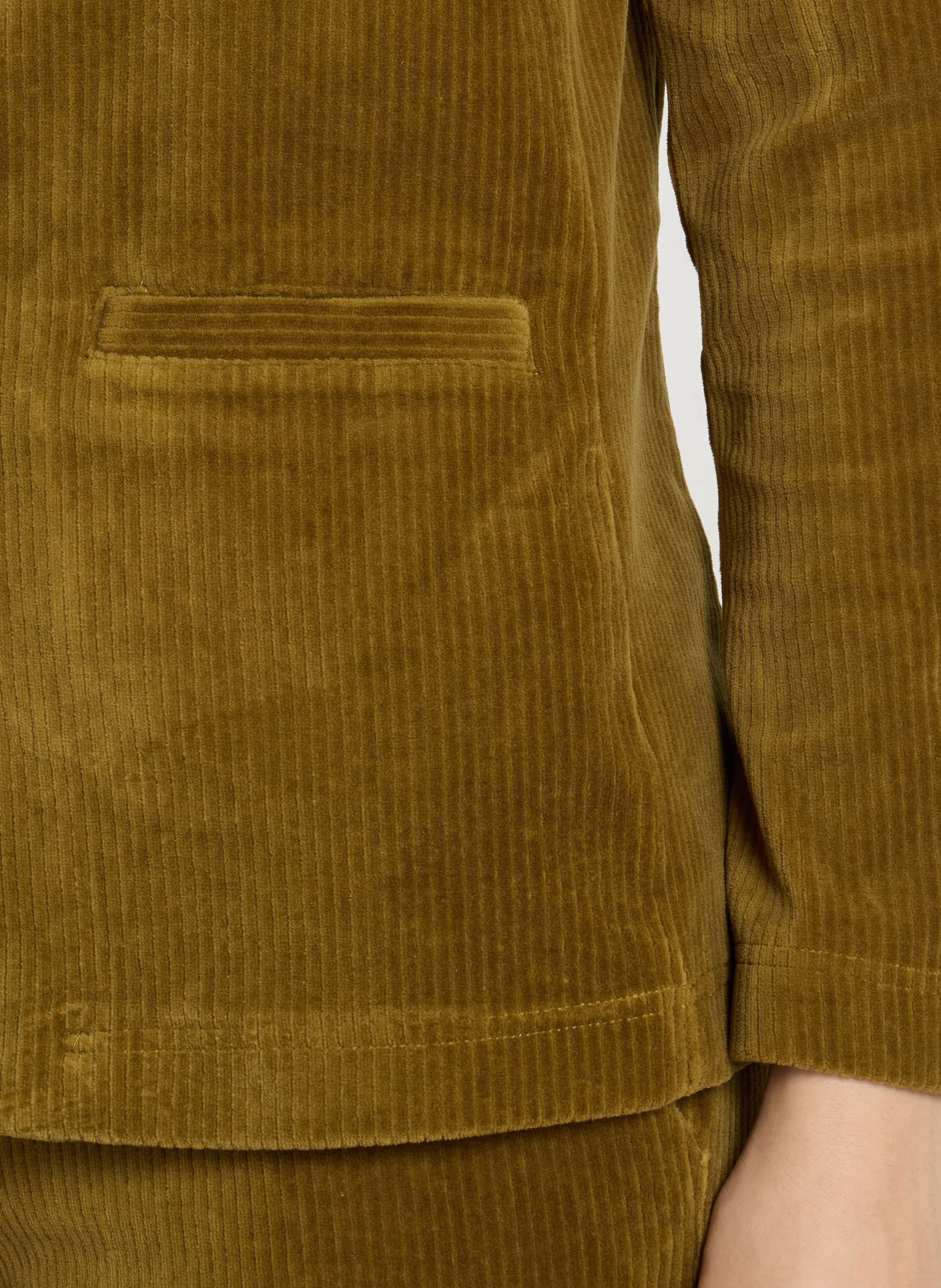 Baumwoll-Mix-Jacke mit Reverskragen NICE THINGS Grun