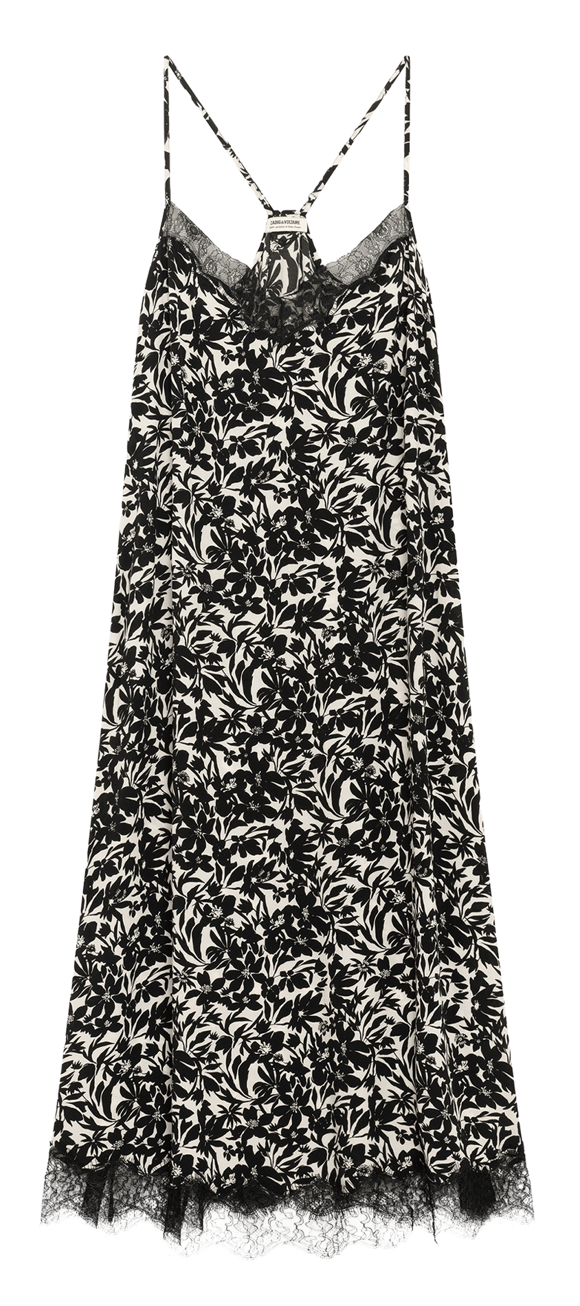 Long V-neck lace dress ZADIG&VOLTAIRE Black