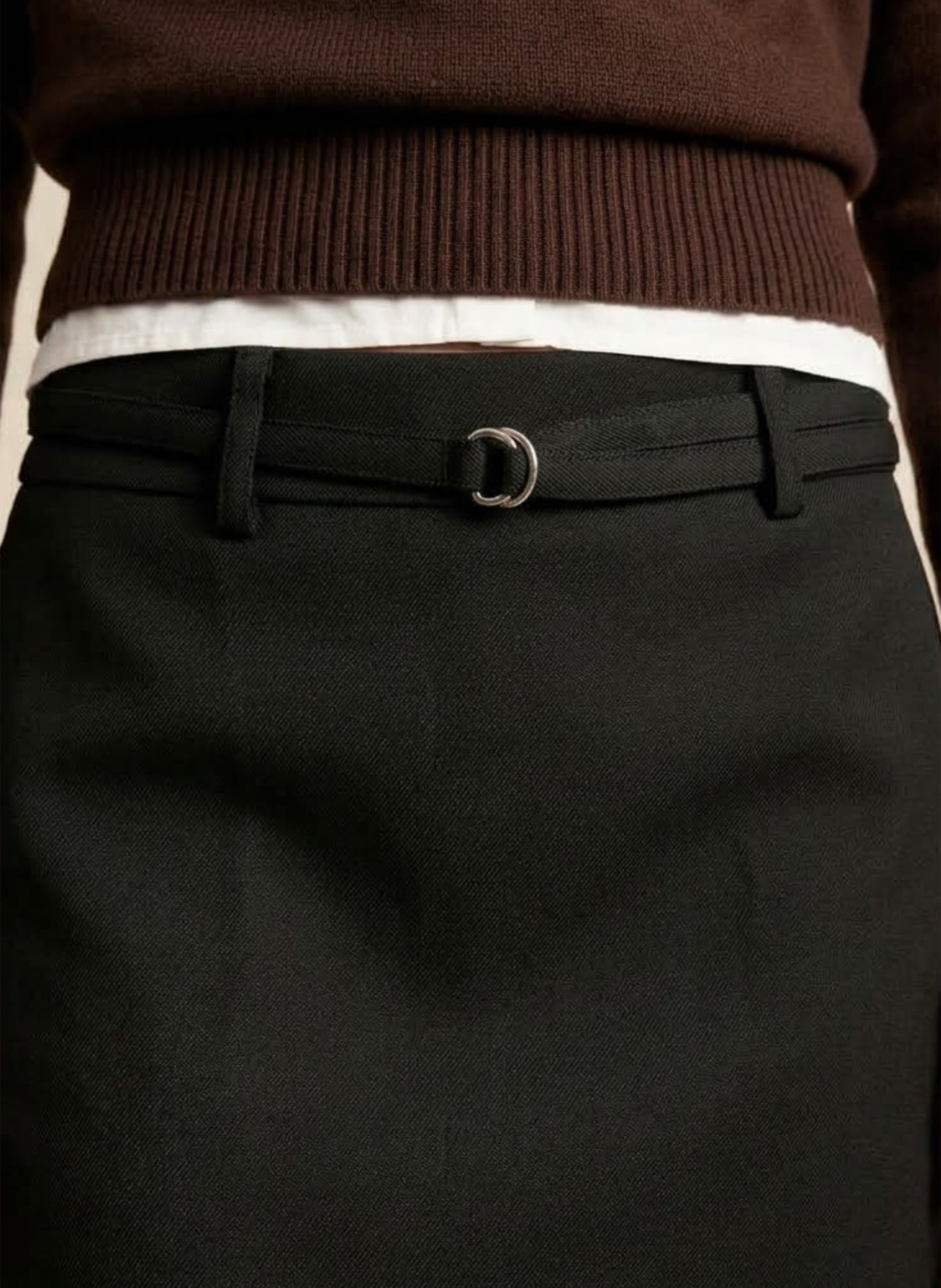 Gerader Skort mit Gürtel KOOKAI Schwarz