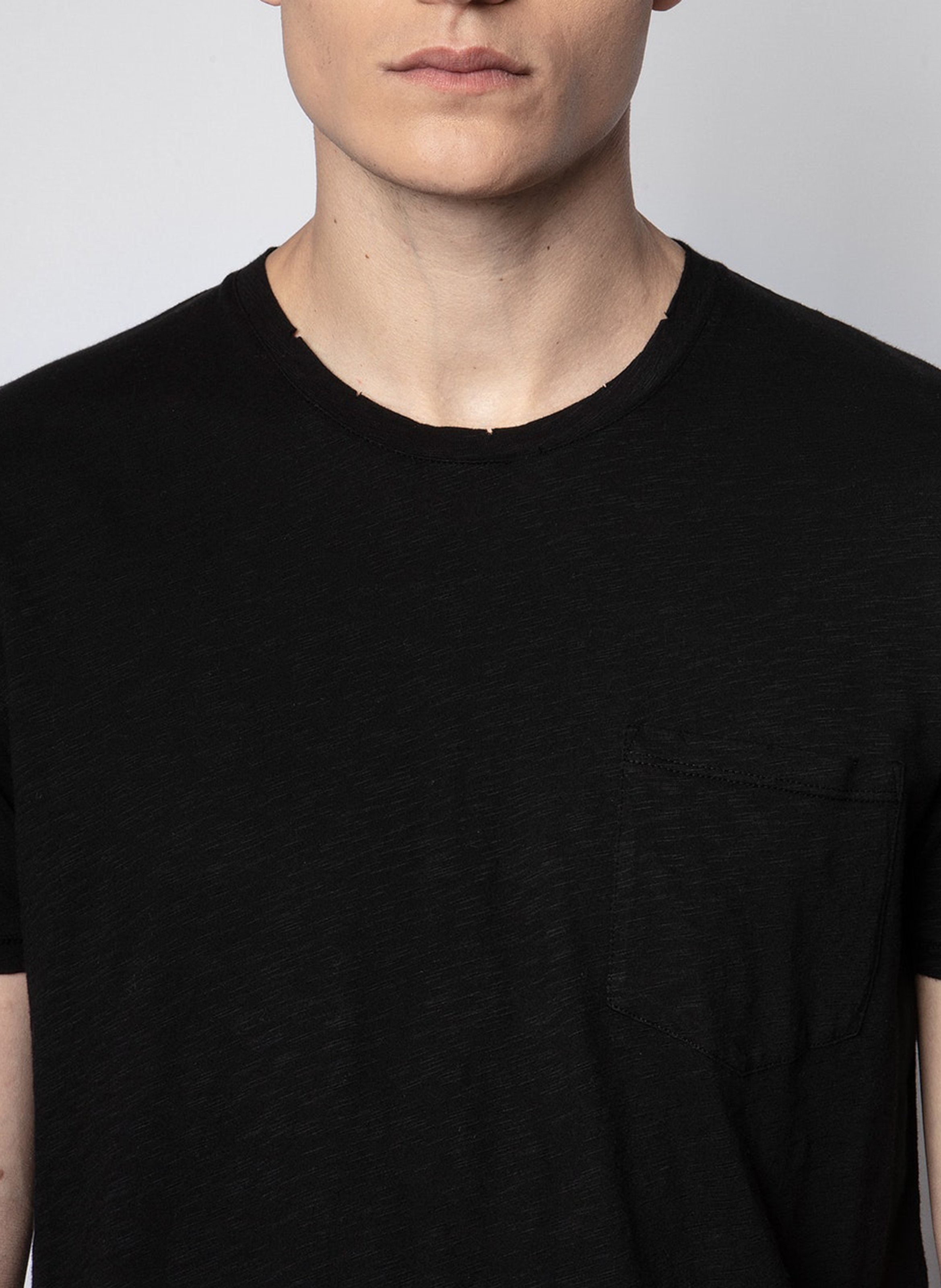Rundhals-T-Shirt aus Baumwolle, Regular Fit ZADIG&VOLTAIRE Schwarz
