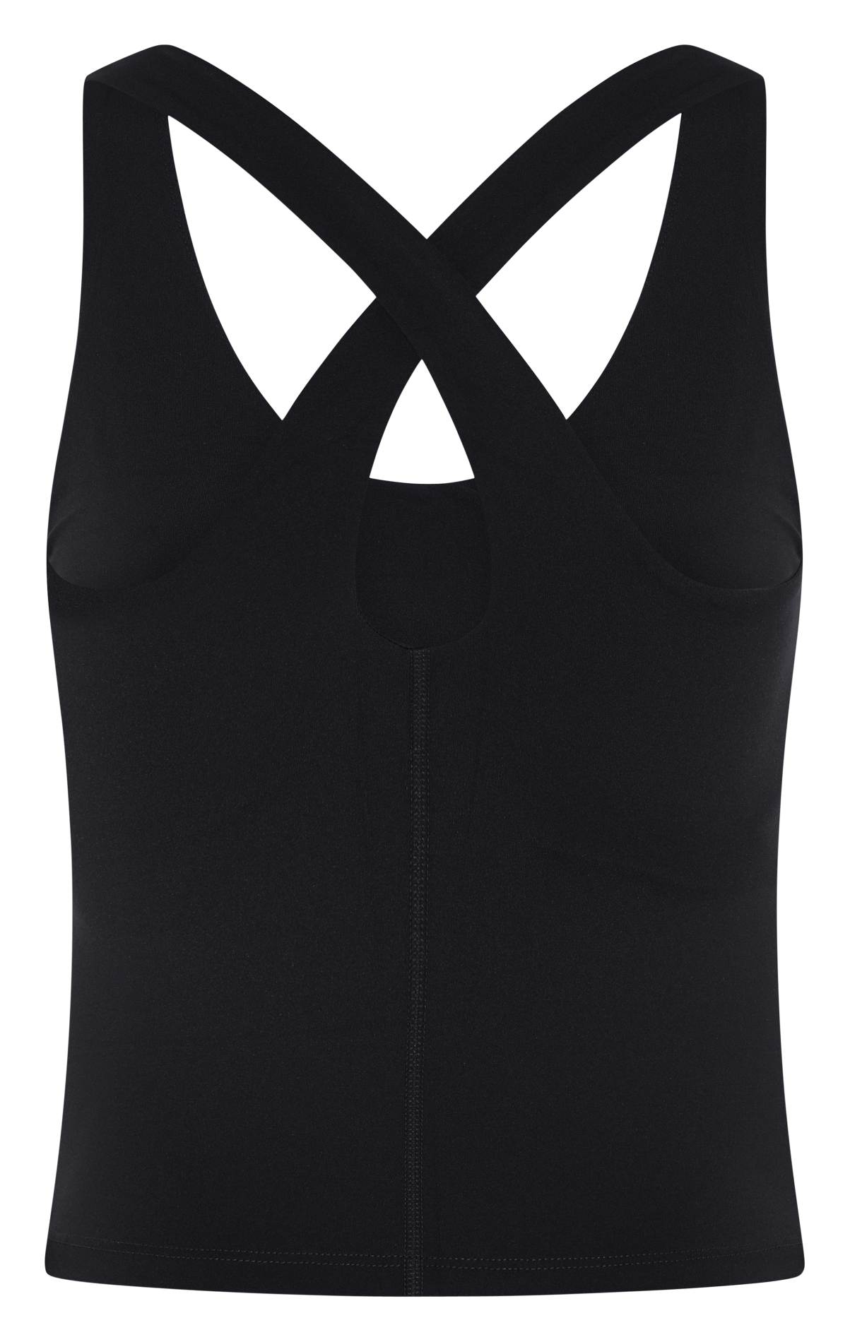 Débardeur moulant à encolure V  Noir