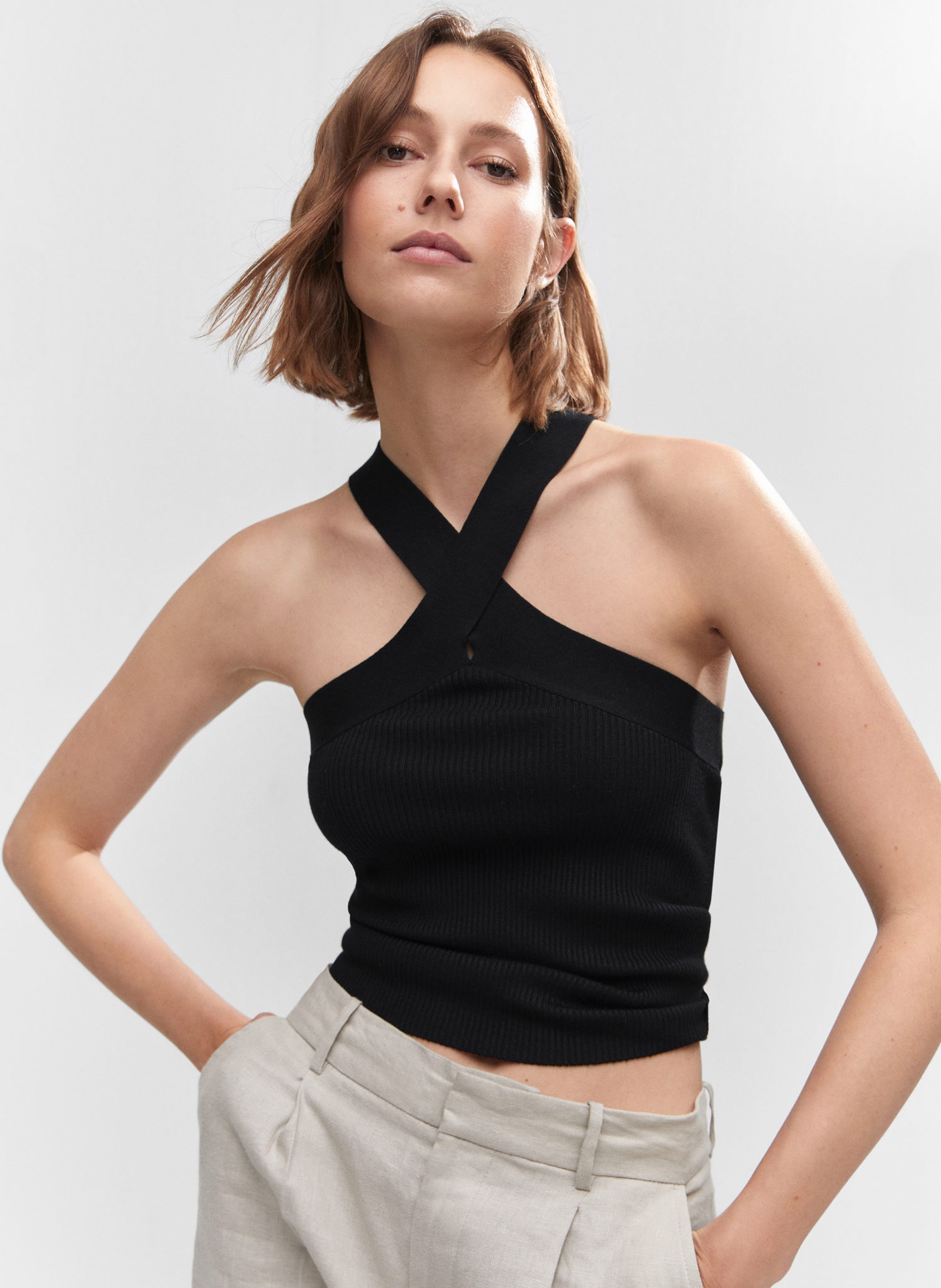 Mango gebreide online top