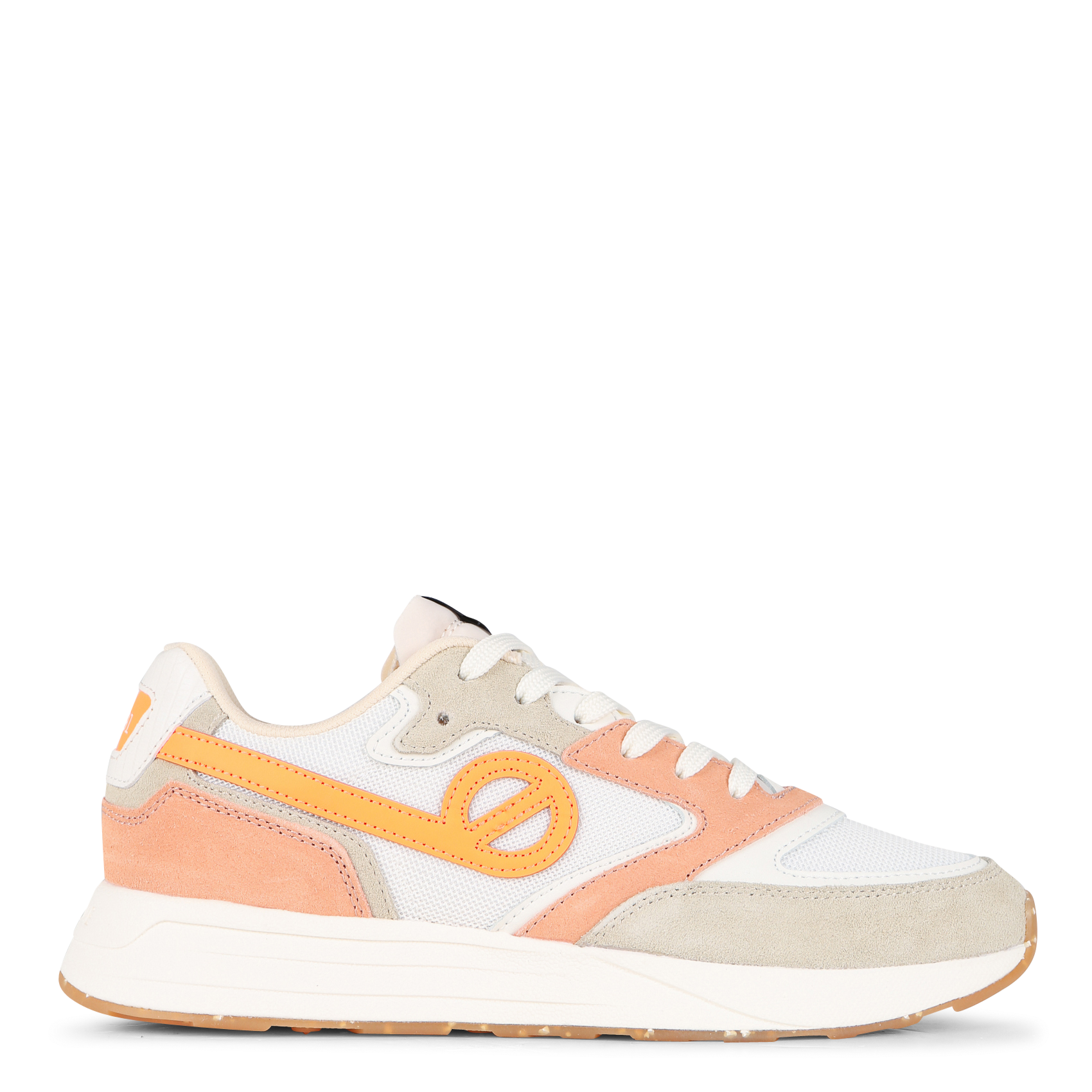 Niedrige Sneaker aus Material-Mix NO NAME Orange