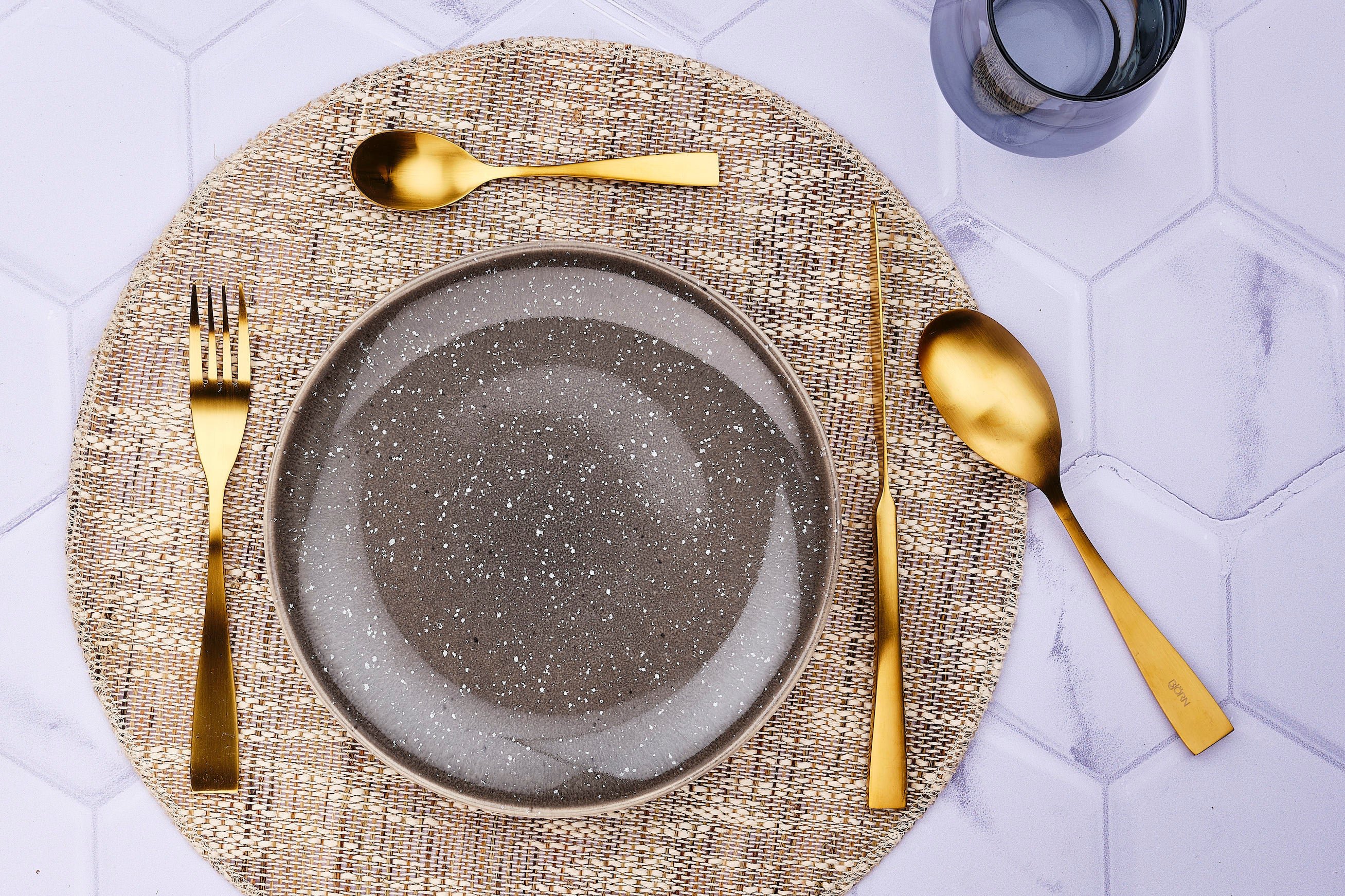 Set of 6 small spoons BJORN Golden