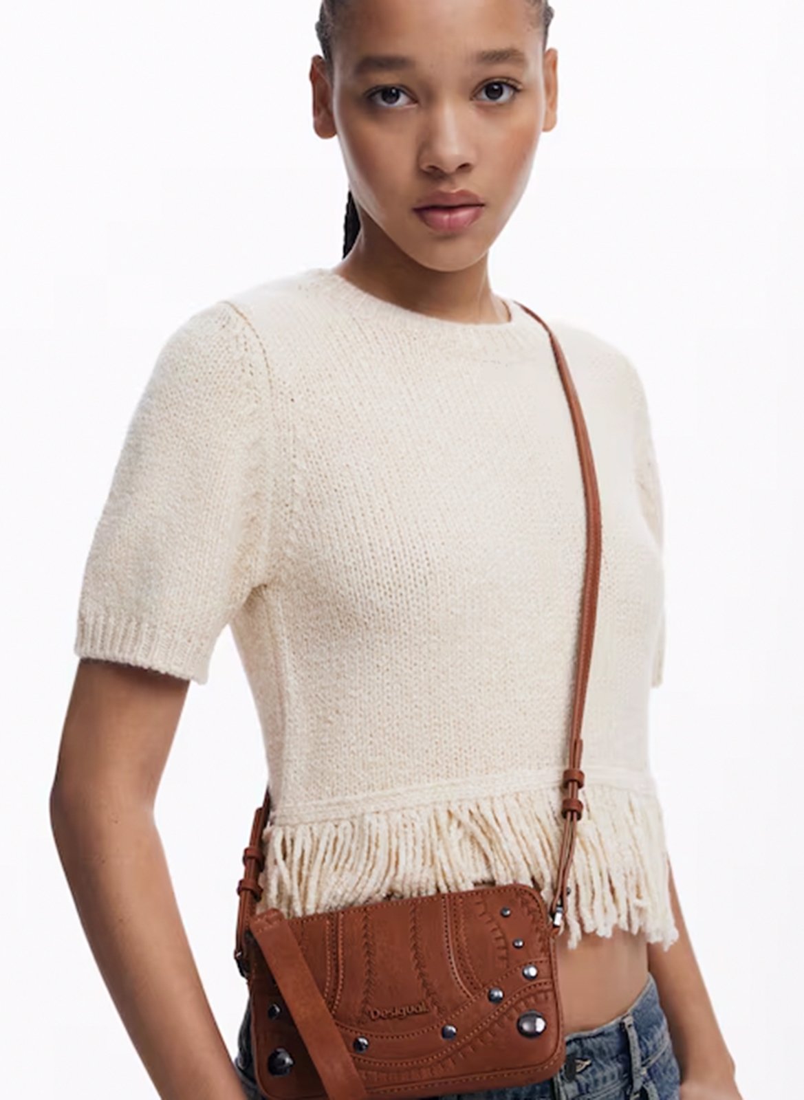 Sac bandoulière  DESIGUAL Marron