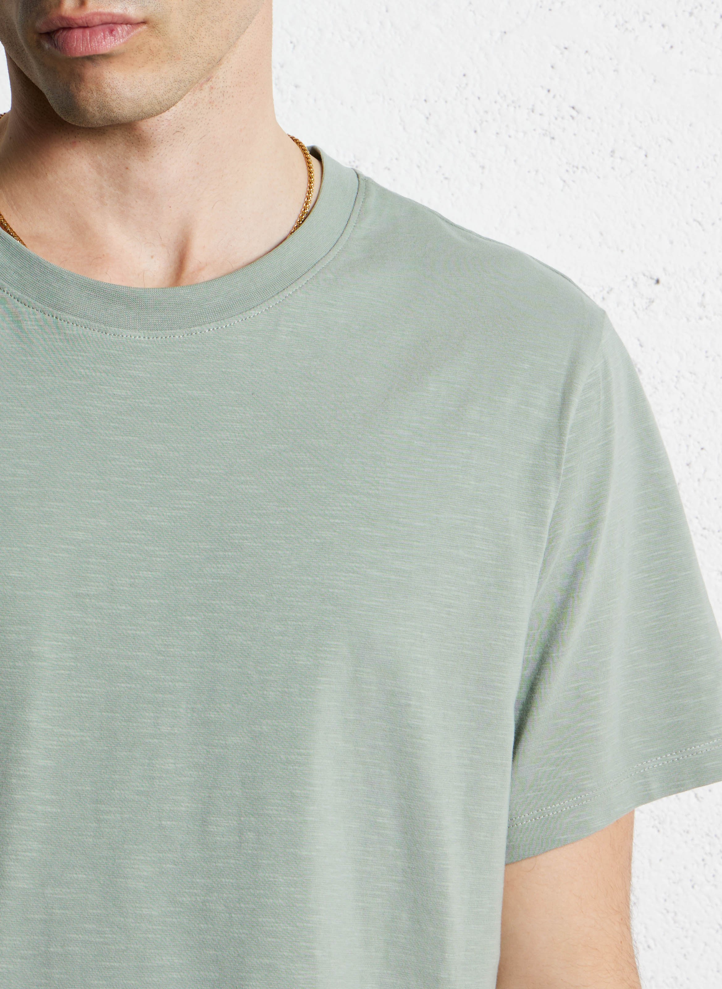 Short-sleeved organic cotton T-shirt Green