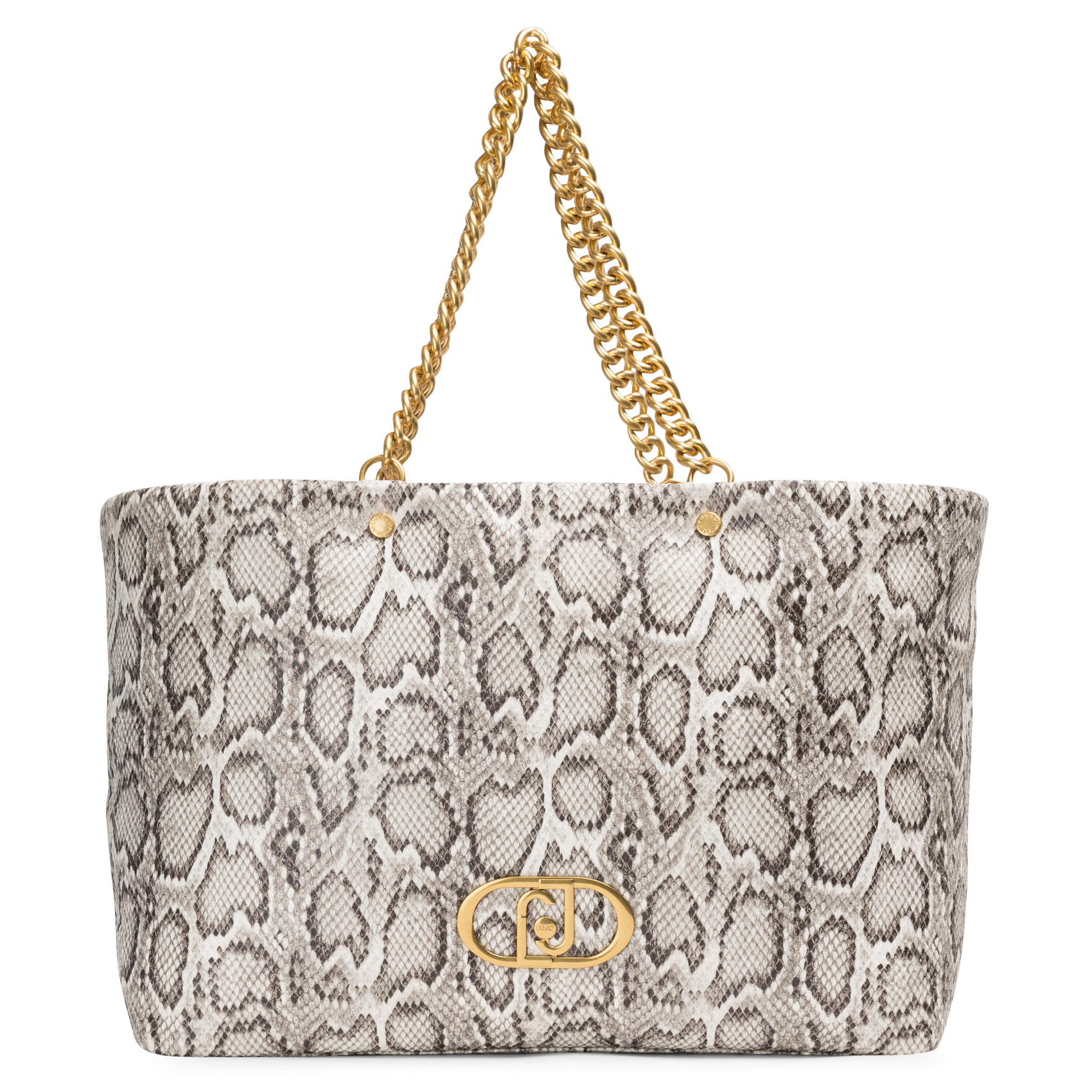 Sac shopping à imprimé python LIU JO Marron