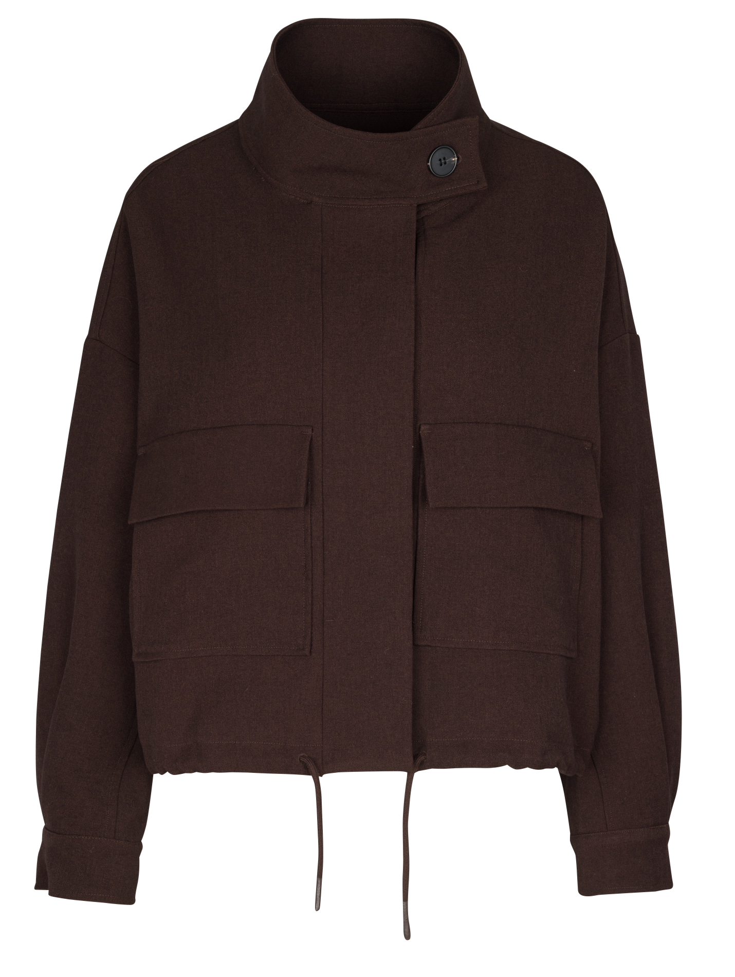 Veste oversize col montant SUNCOO Marron