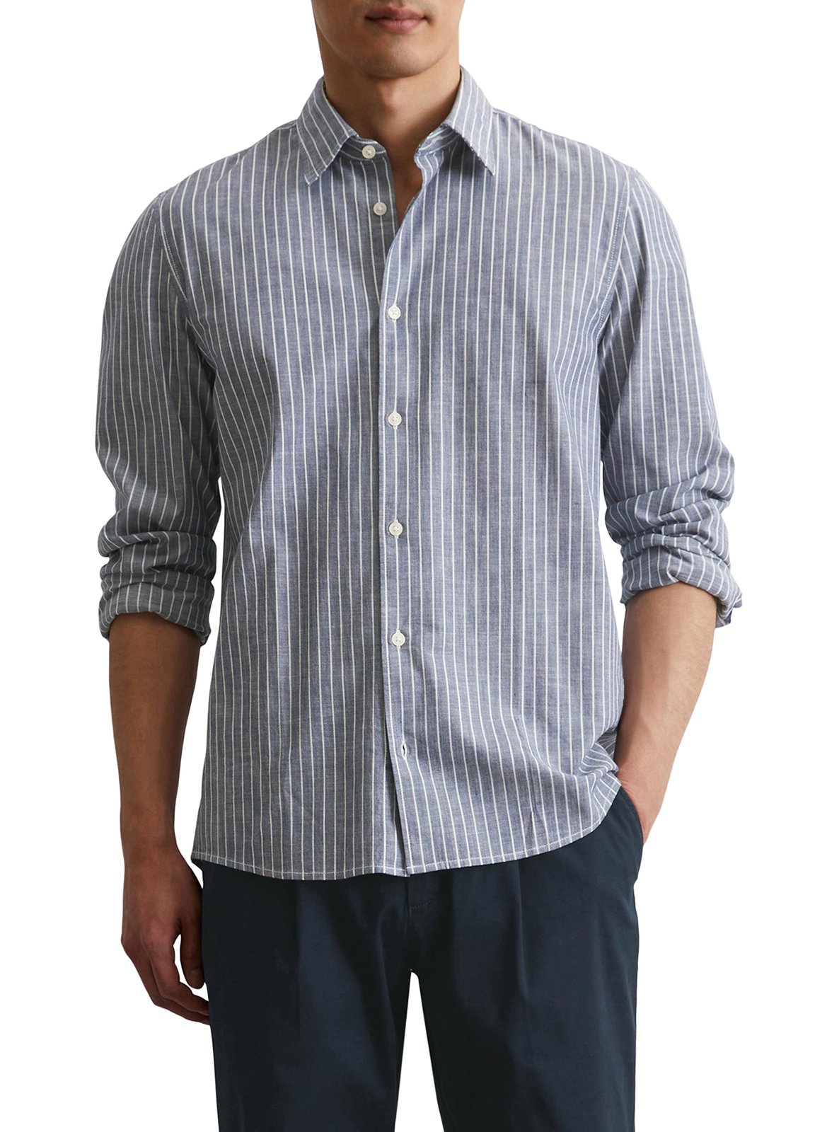 Chemise col classique en coton MARC O'POLO Multicolore