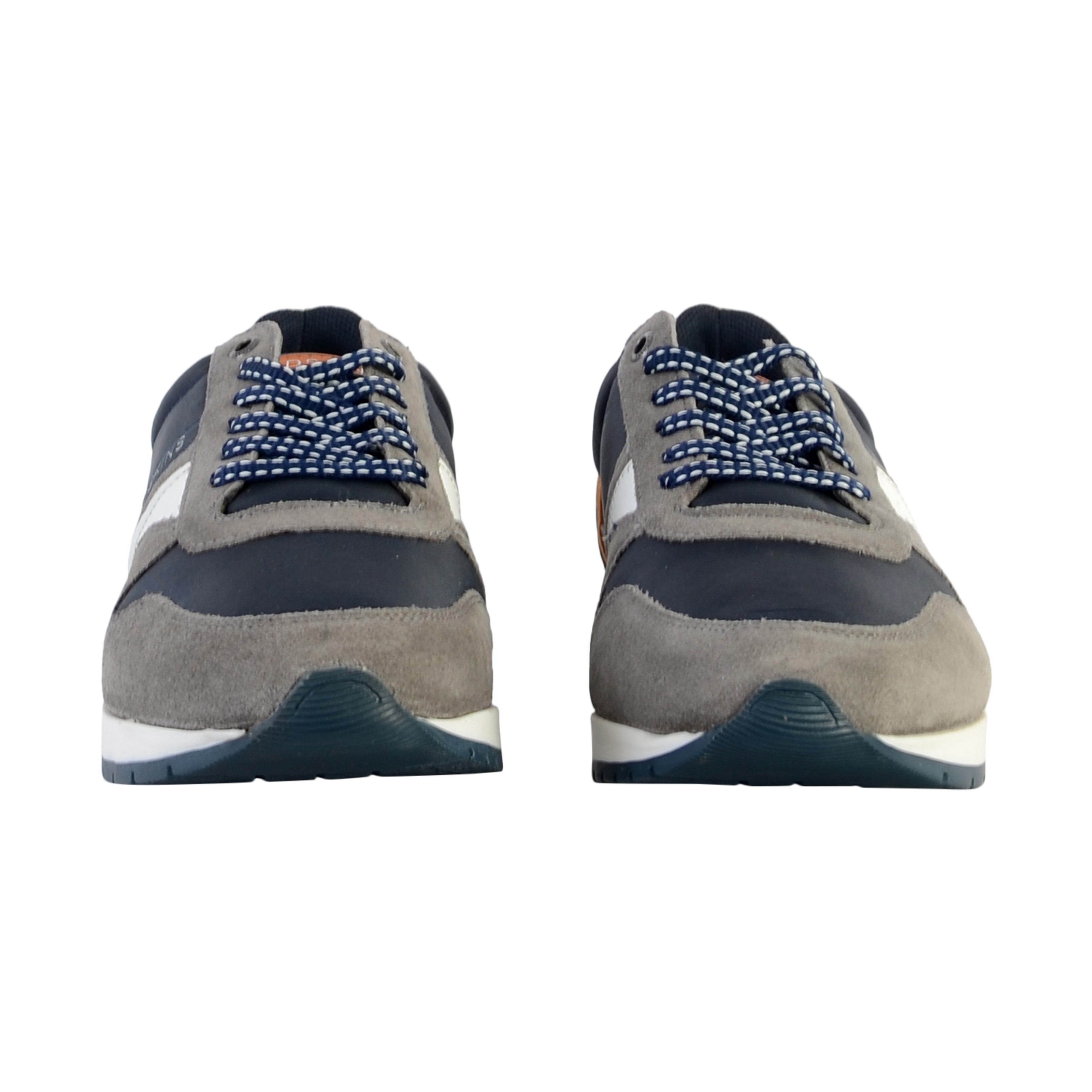 Basket plate cuir  nixor REDSKINS Gris