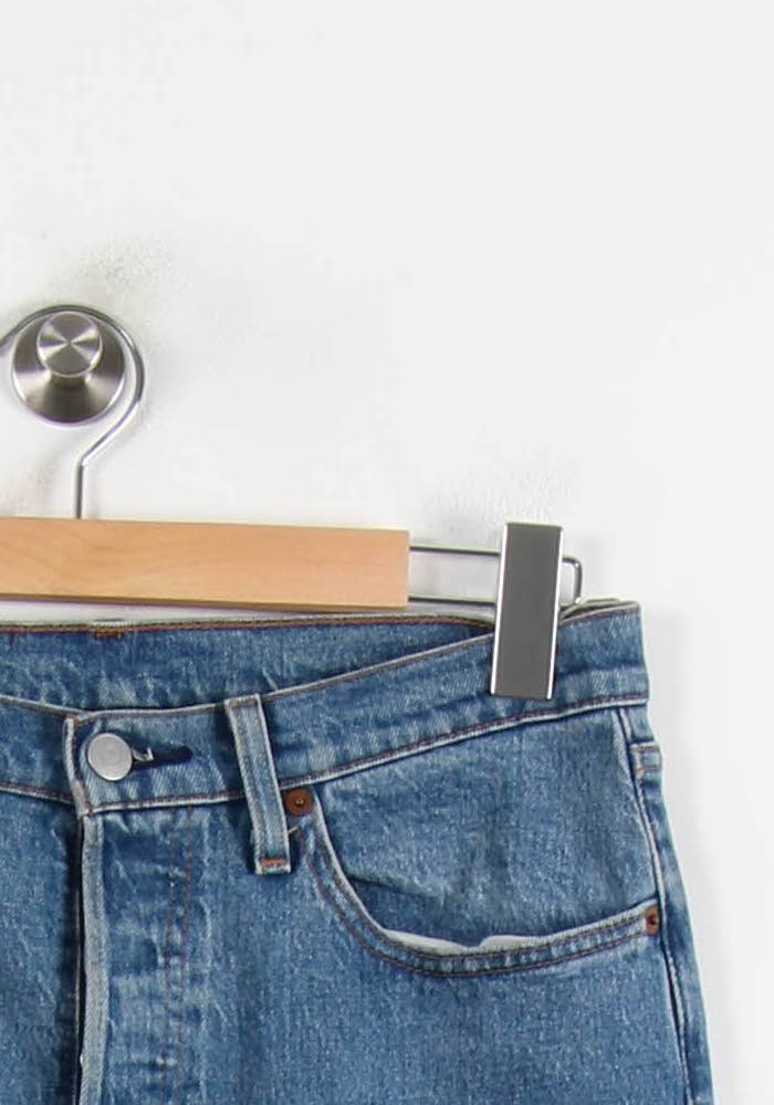 Cropped slim jeans with studs LEVI'S - Seconde main Blue