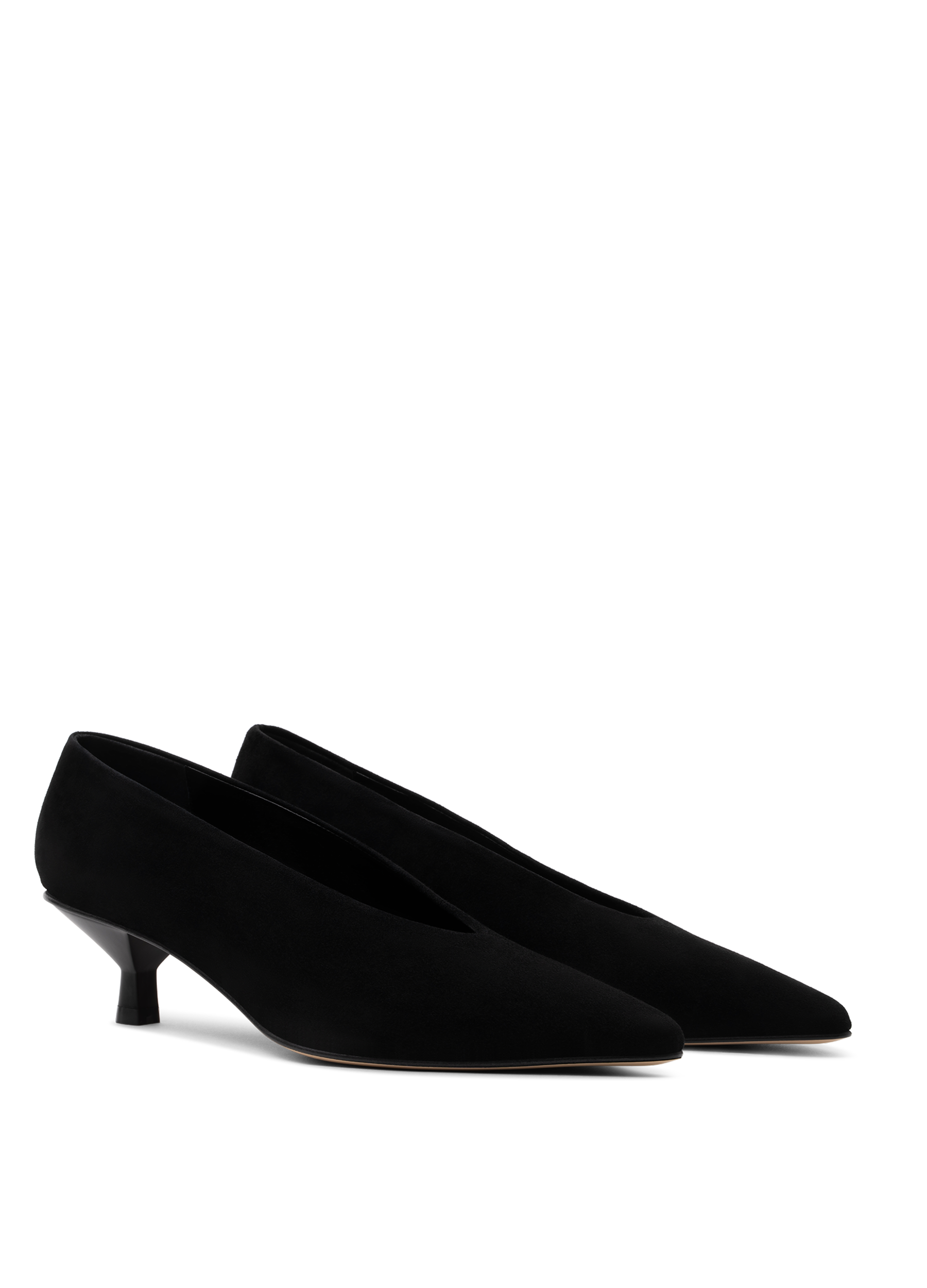 Black goat leather pumps PARALLELE PARIS Black