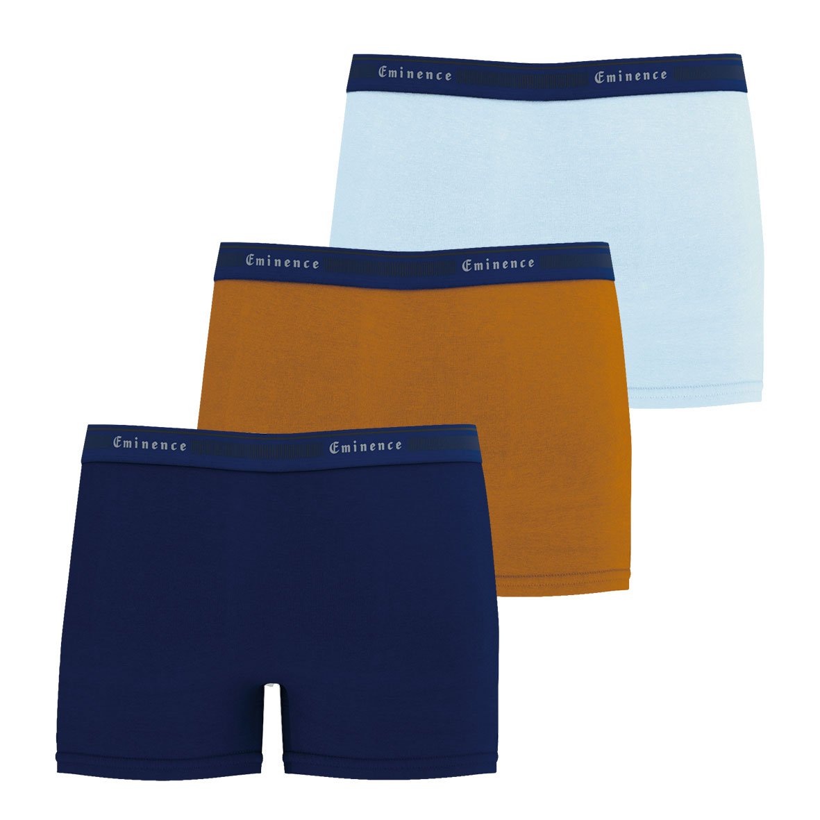 Pack of 3 men's boxers by Tailor Eminence EMINENCE Blue