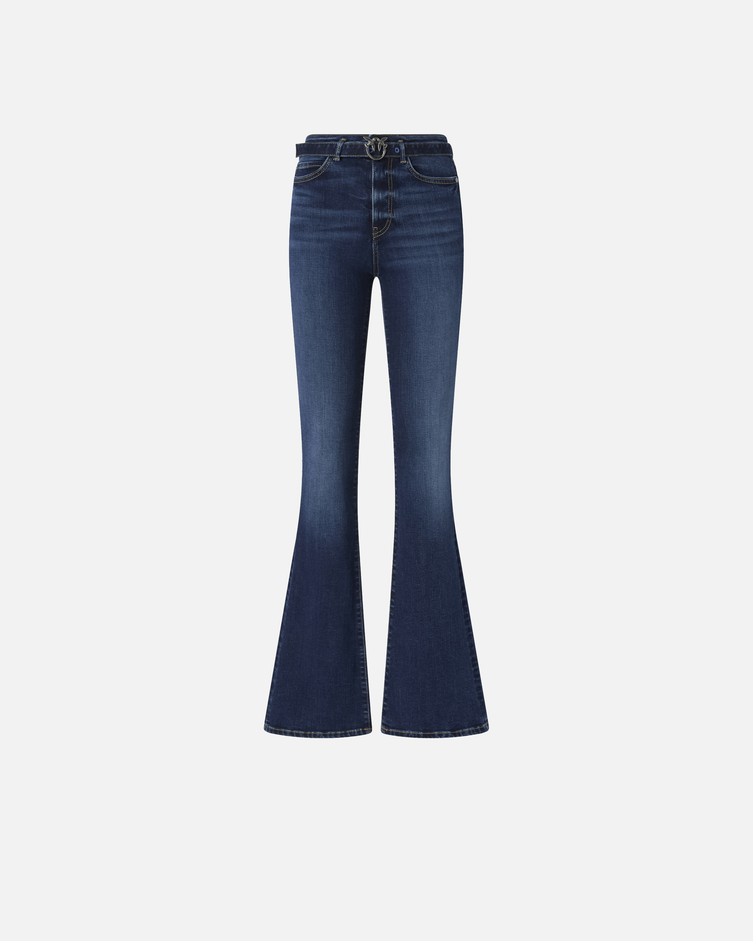 Flare denim jeans in power stretch fabric PINKO Blue