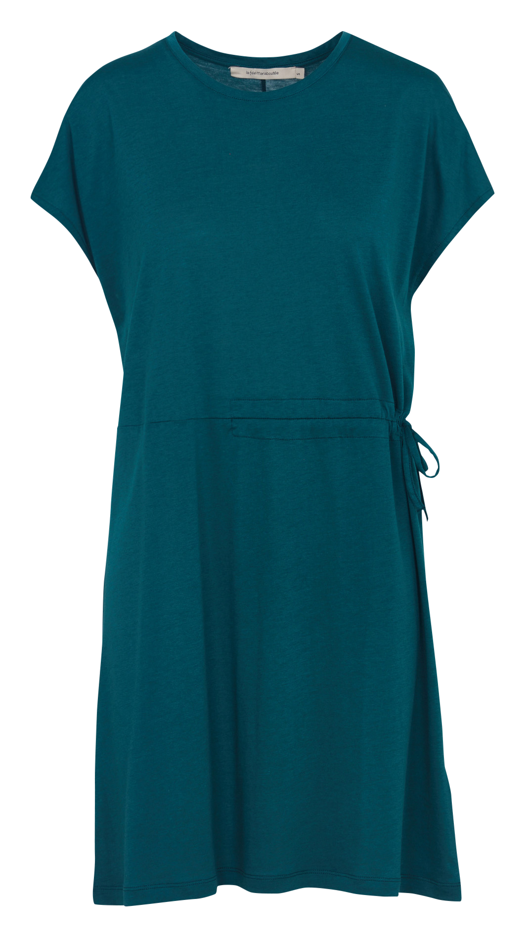 Robe tee-shirt col rond LA FEE MARABOUTEE Vert