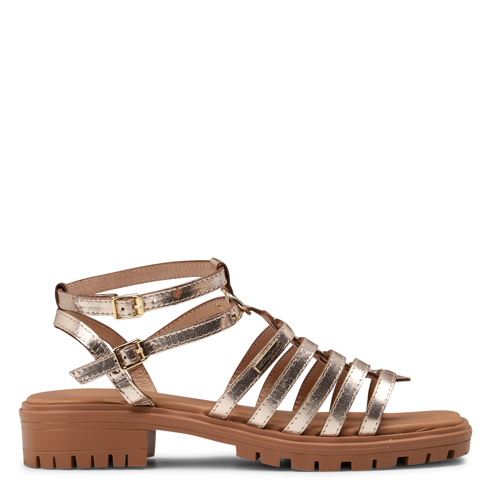 Strappy flat leather sandals LES TROPEZIENNES PAR M.BELARBI