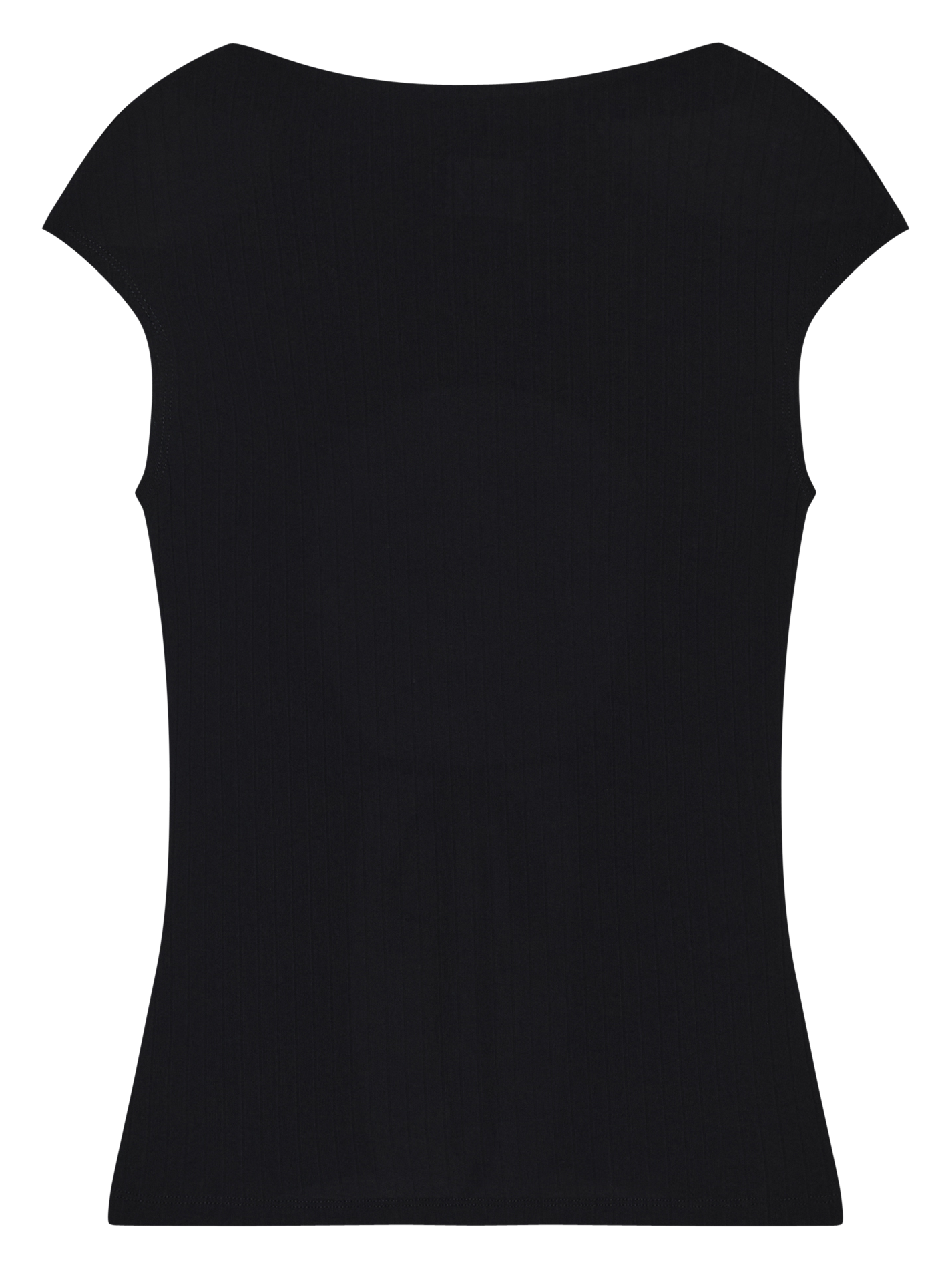 Top col rond en coton CLOSED Noir