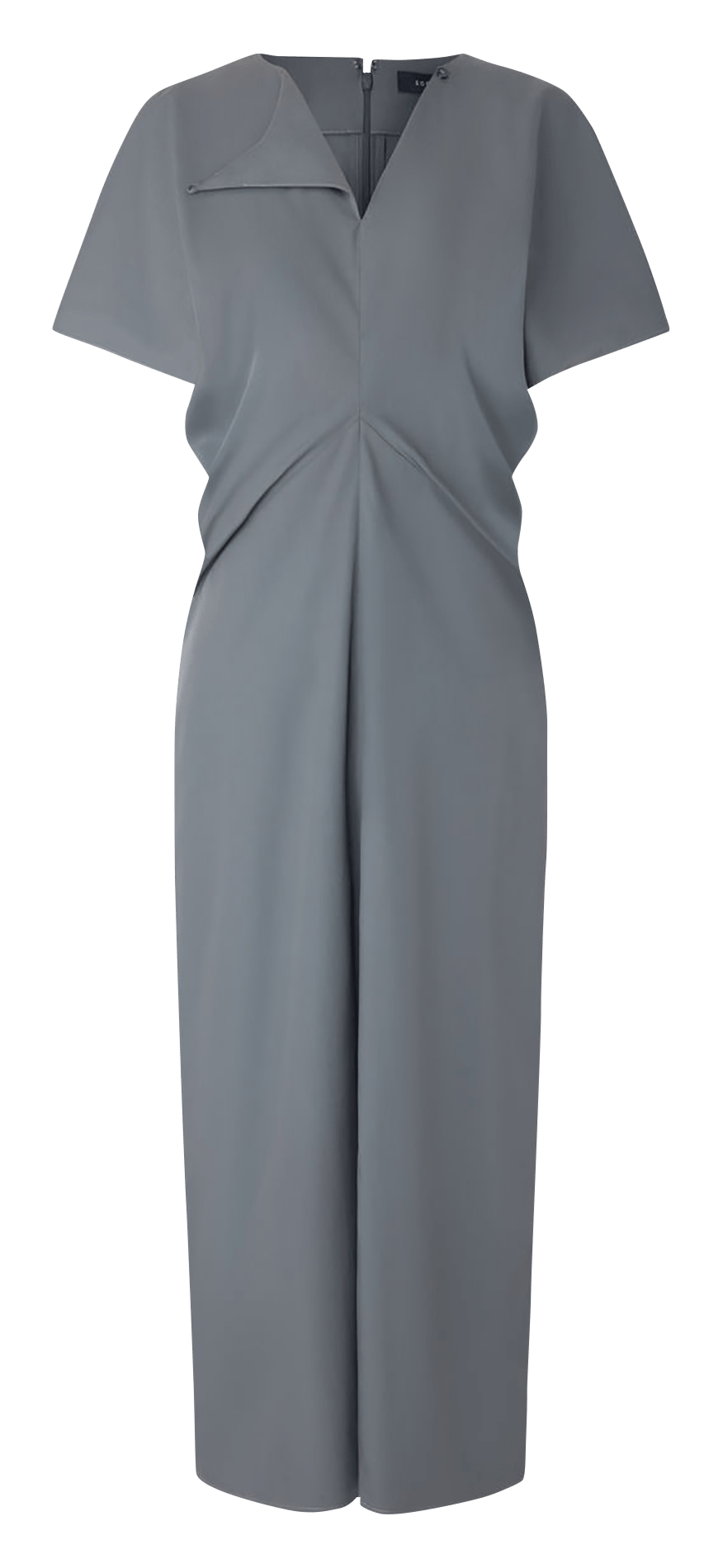 Lange aansluitende katoenen jurk SOEUR Grijs