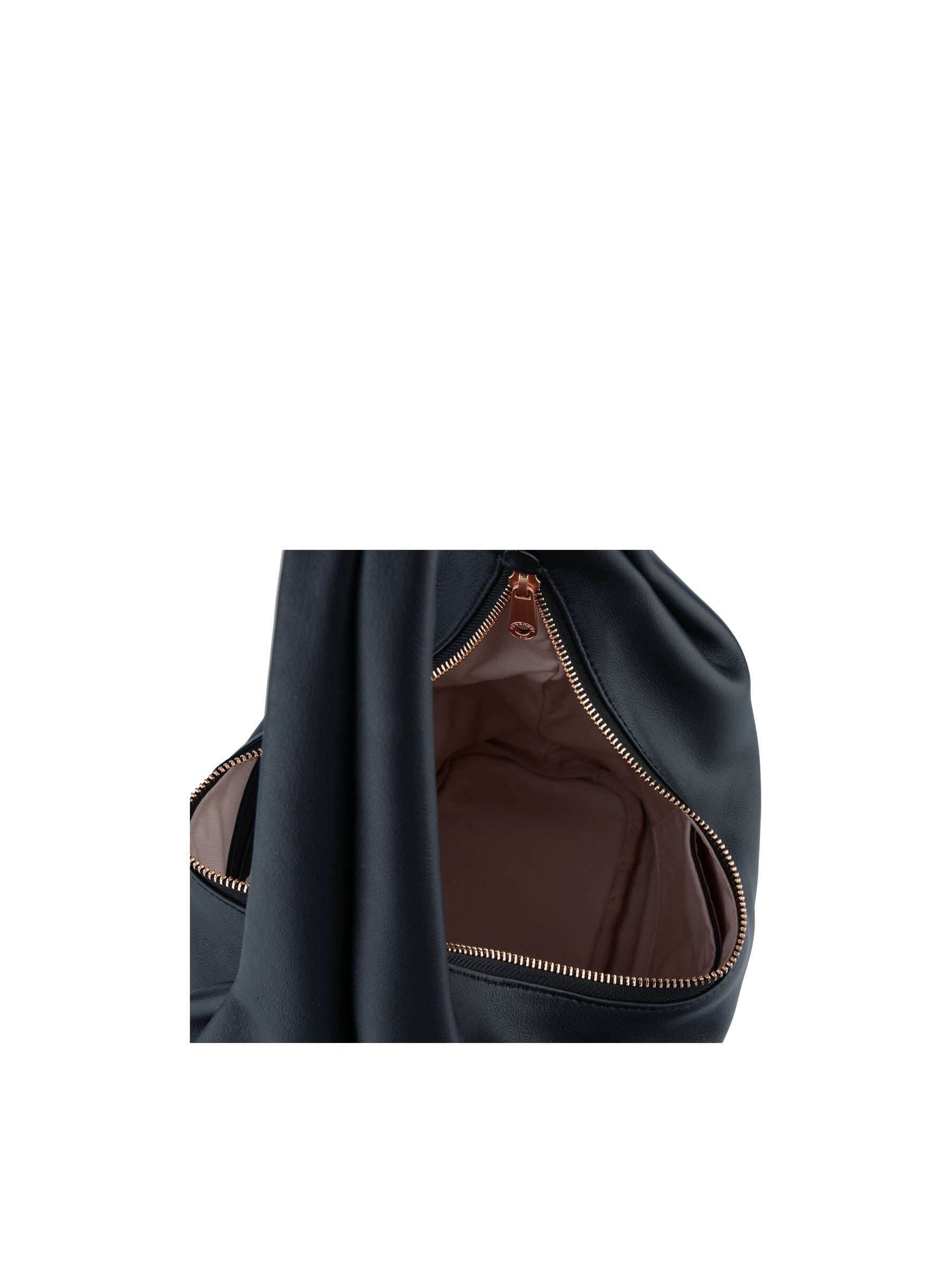 Sac porté épaule en cuir de vachette POURCHET Bleu