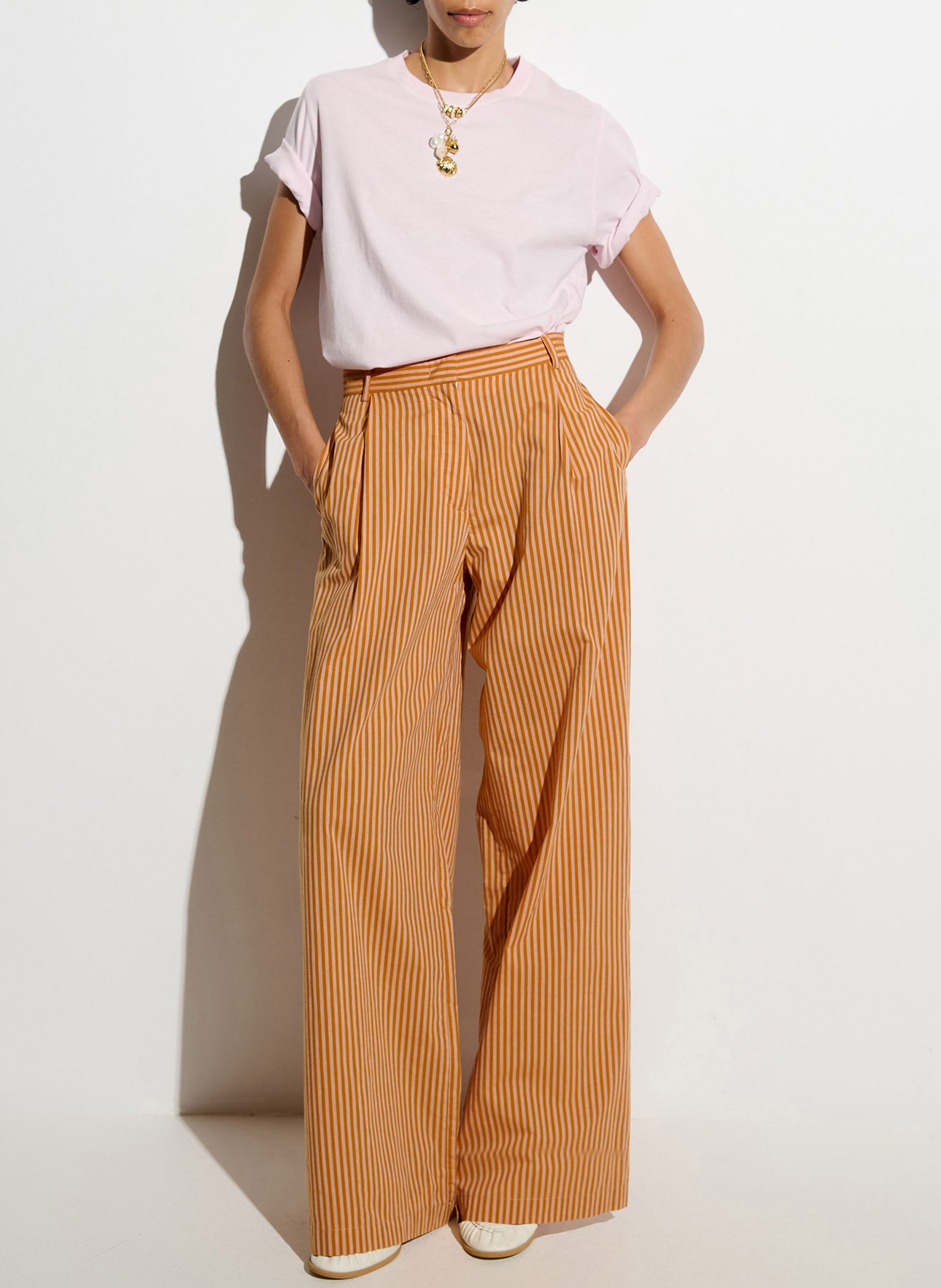 Katoenen, oversized T-shirt  SESSUN Roze