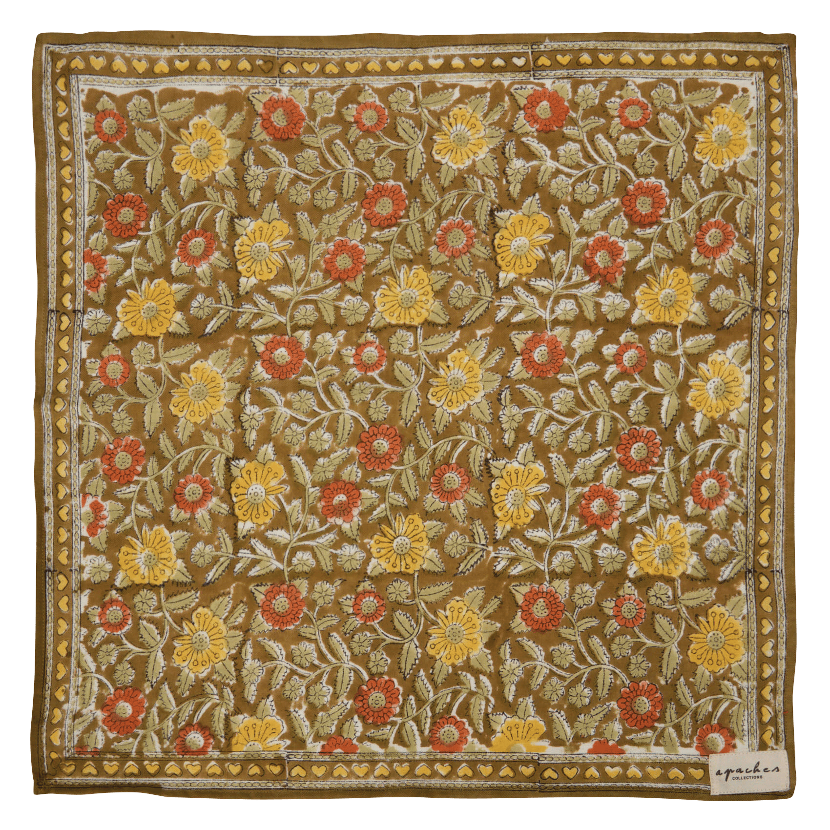 Cotton scarf APACHES COLLECTIONS Green