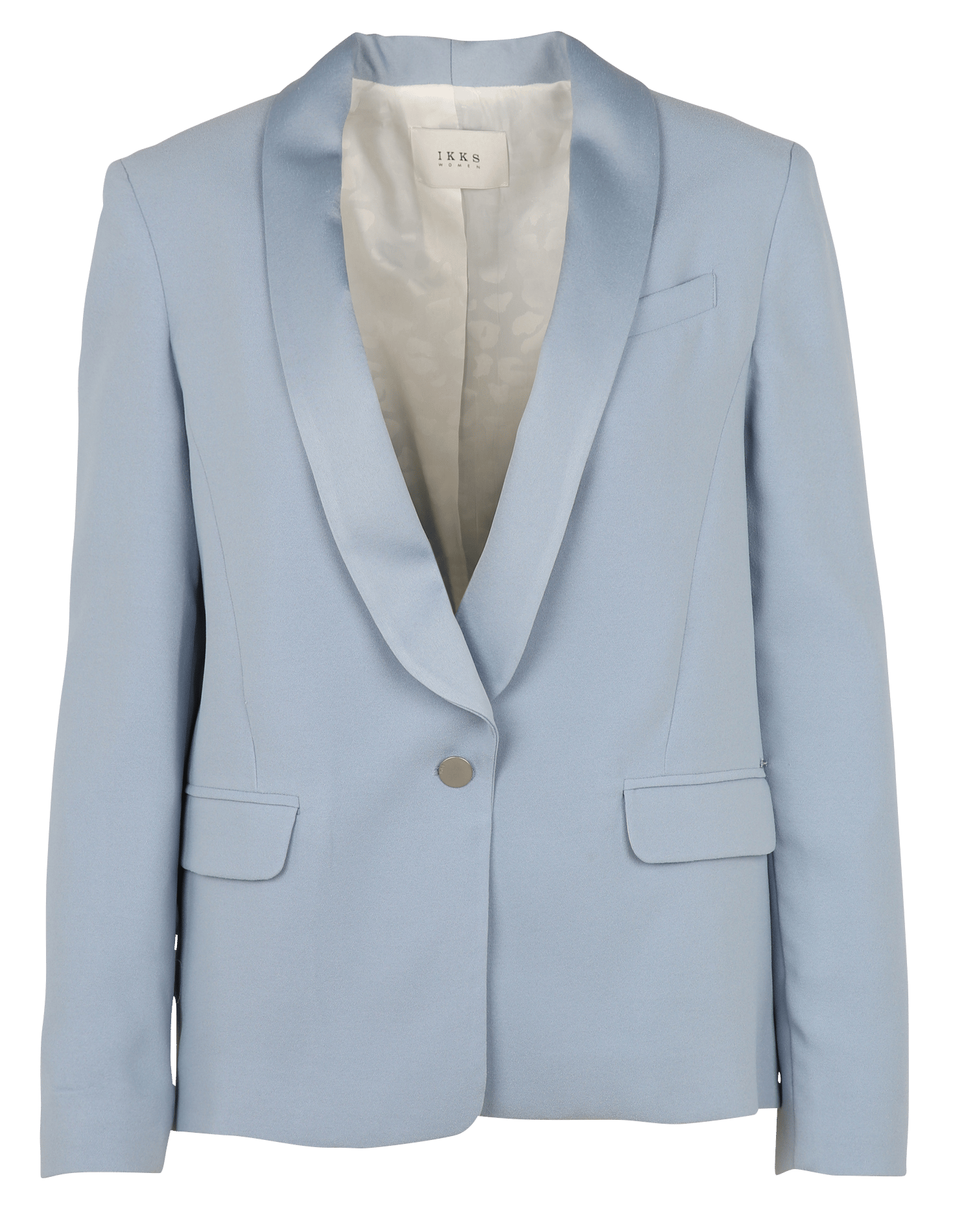 Oversized jacket with smocked collar IKKS Blue