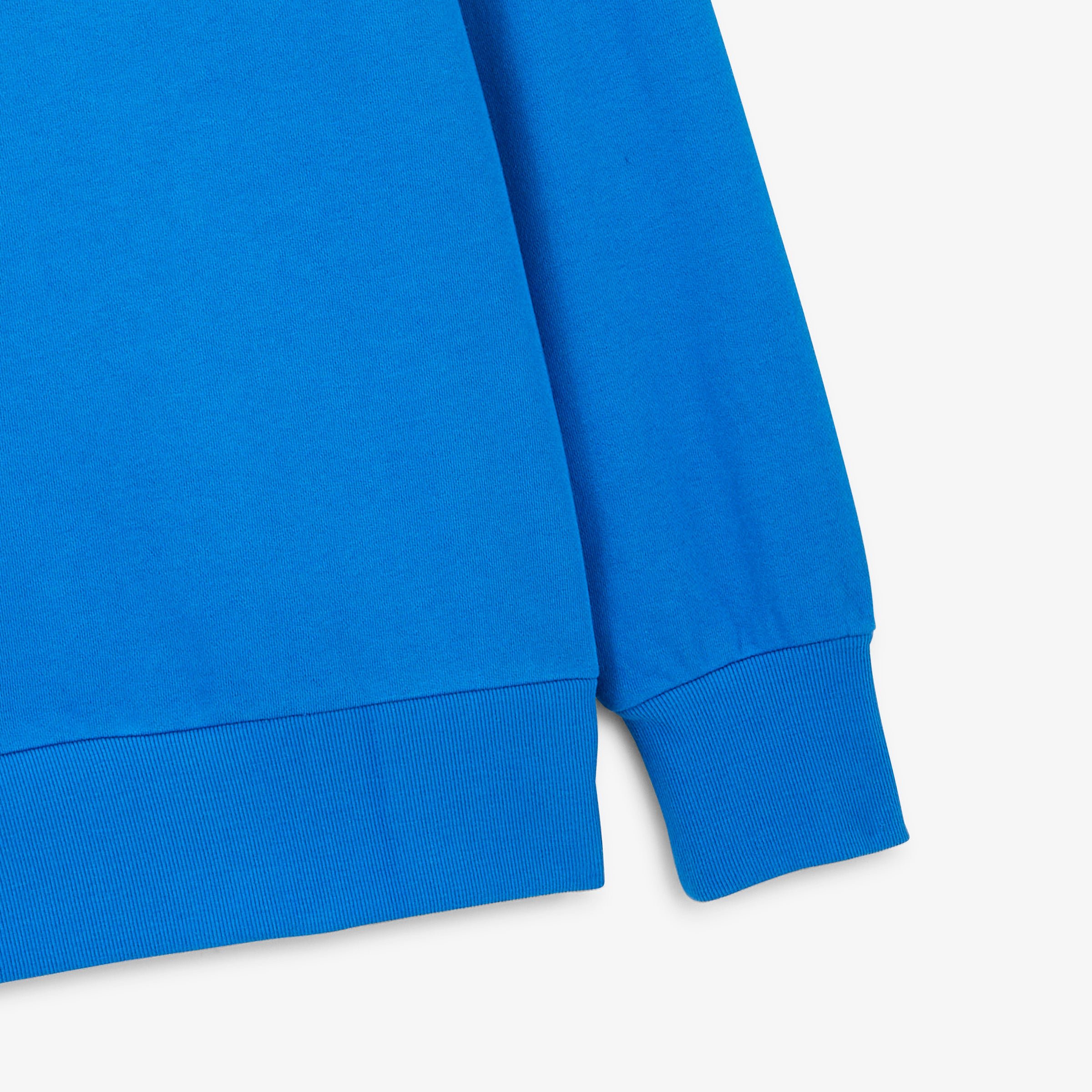 Blue Niva round neck sweatshirt with ski & raclette print SERGE BLANCO Blue