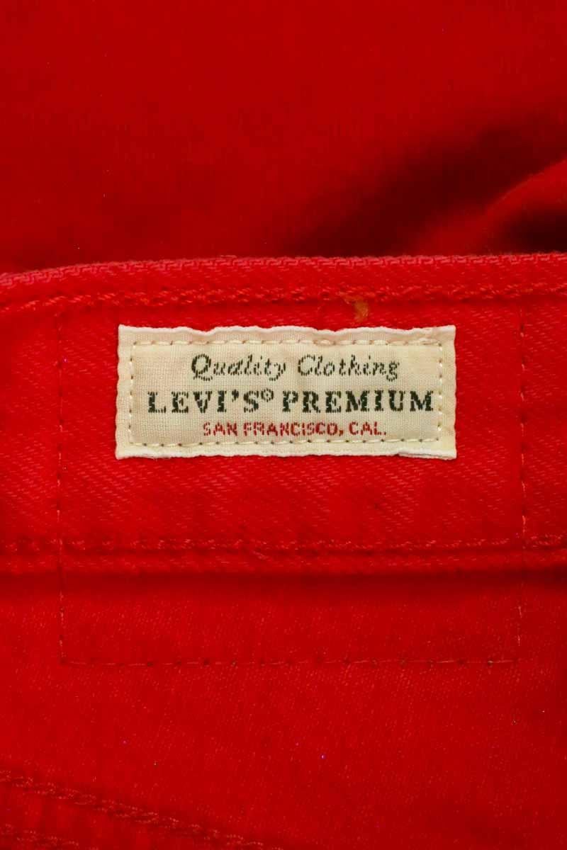 Jean droit 501 LEVI'S - Seconde main Rouge