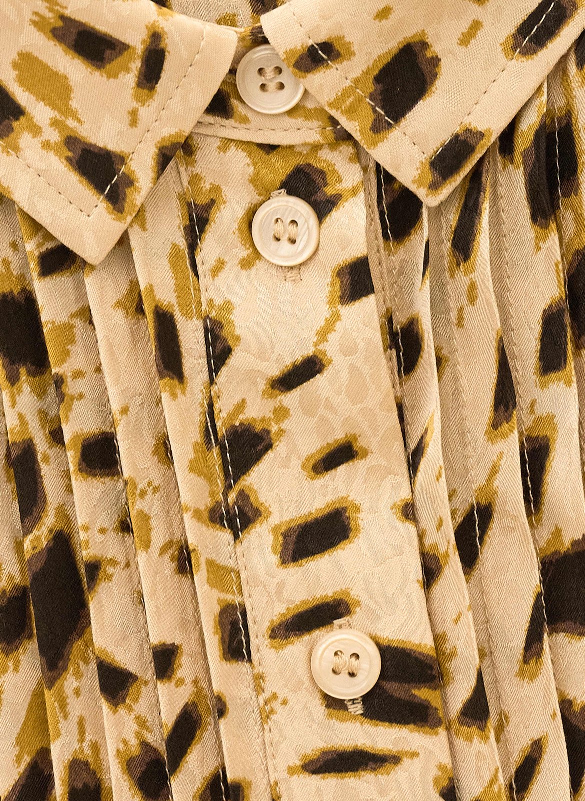 Chemise droite imprimée BA&SH Beige
